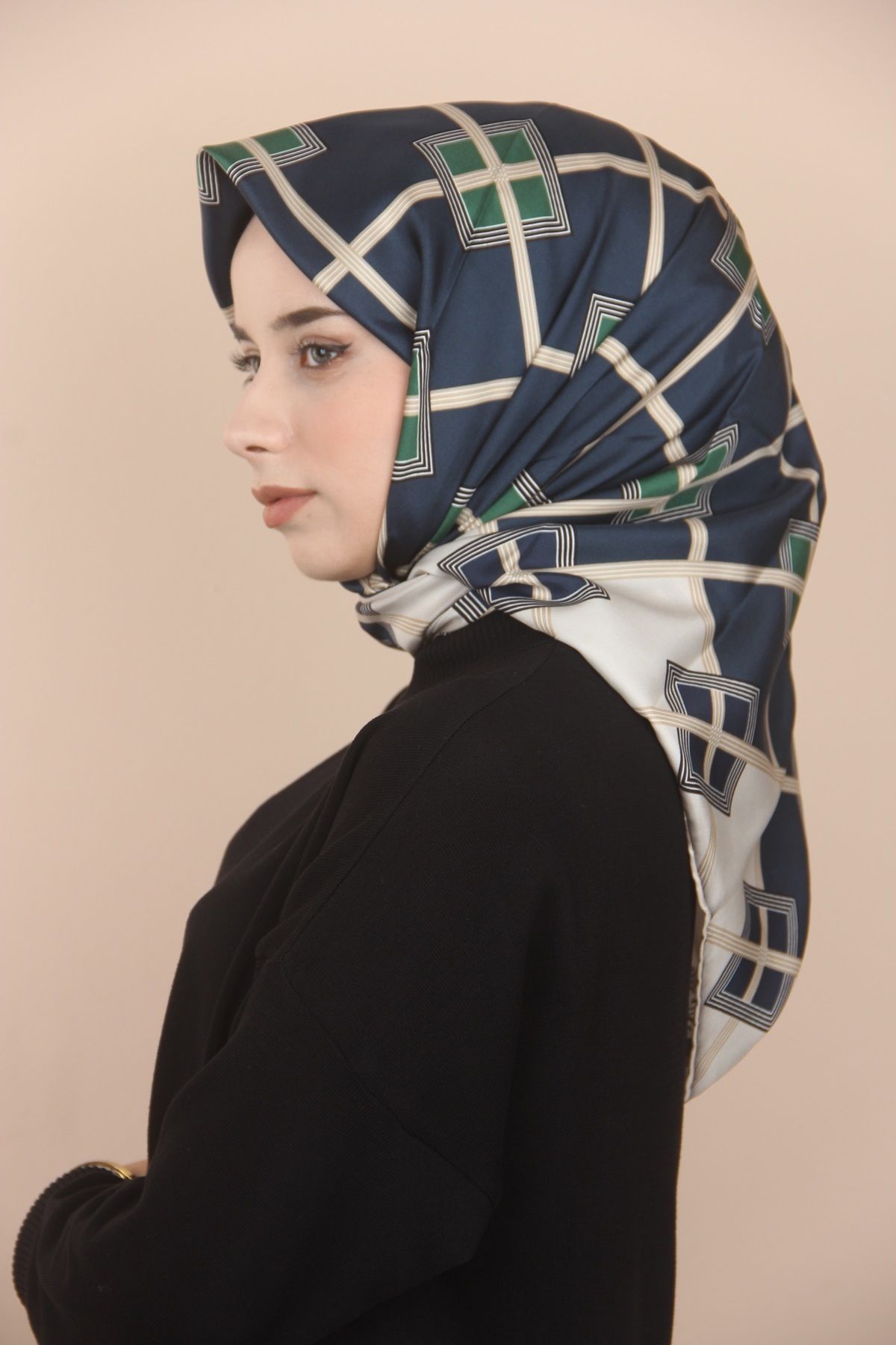 روسری آبی Navy Blue Twill ̇pek 29 Levidor