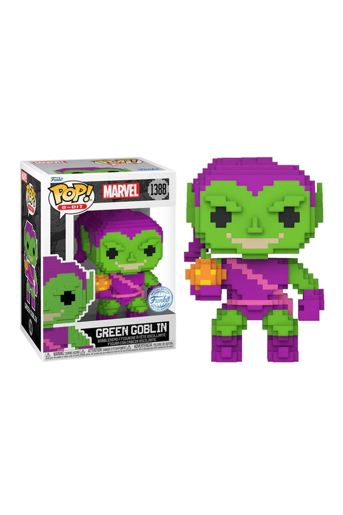 Funko Pop 8-Bit Marvel Spider-Man - Green Goblin Special Edition No:1388 Bobble-Head