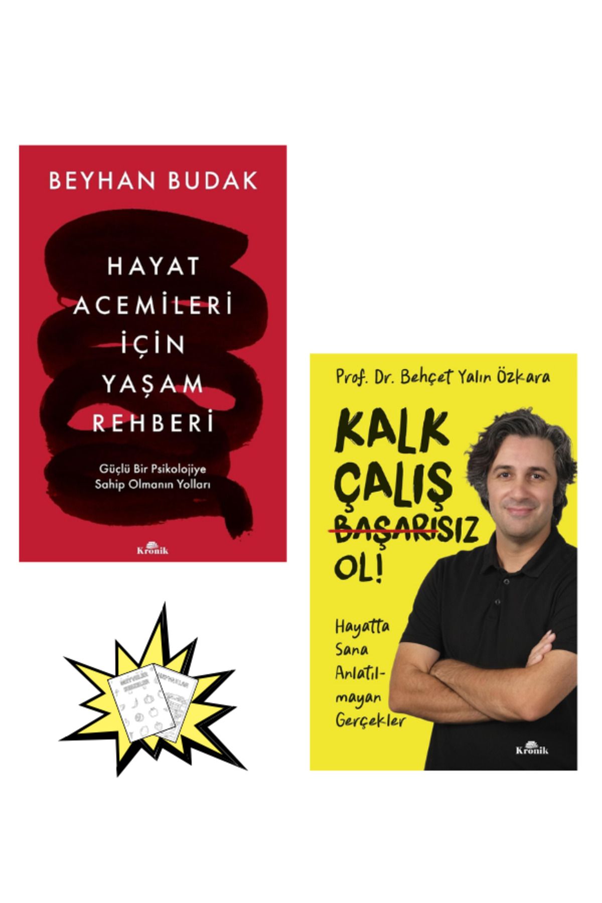 Kronik Kitap Boyamalı - Hayat Acemileri İçin Yaşam Rehberi -Kalk, Çalış, Başarısız Ol! - Kişisel Gelişim Seti