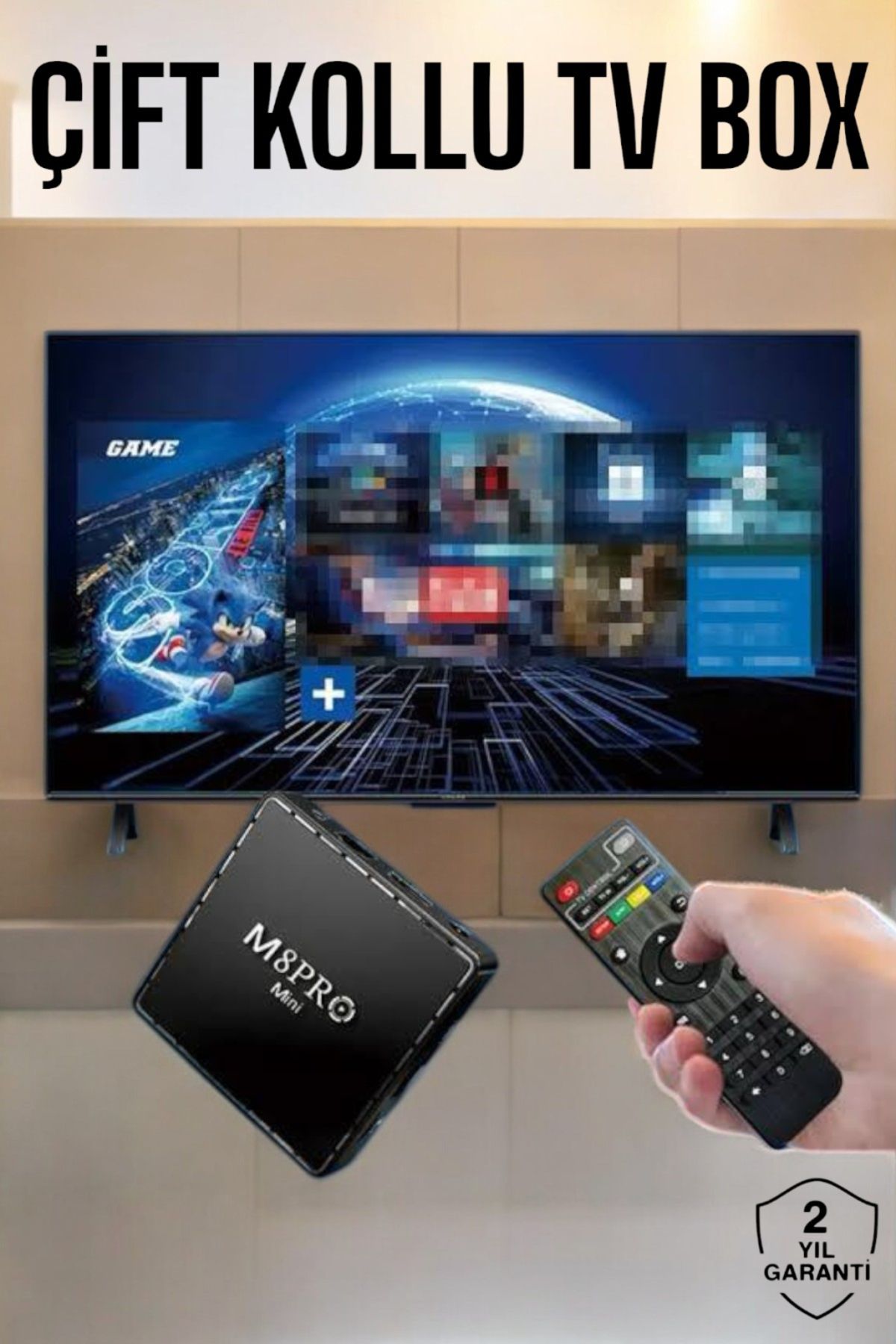 fandy TV Game Box 1000 Oyunlu Konsolu Kumandalı