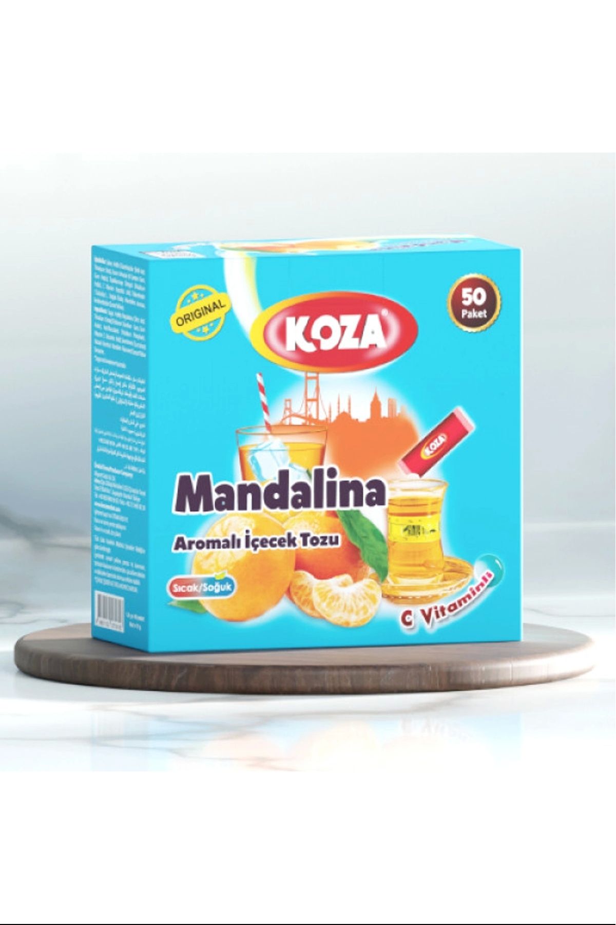 Royaleks Koza Tek İçimlik Mandalina Aromalı Toz İçecek 50'li