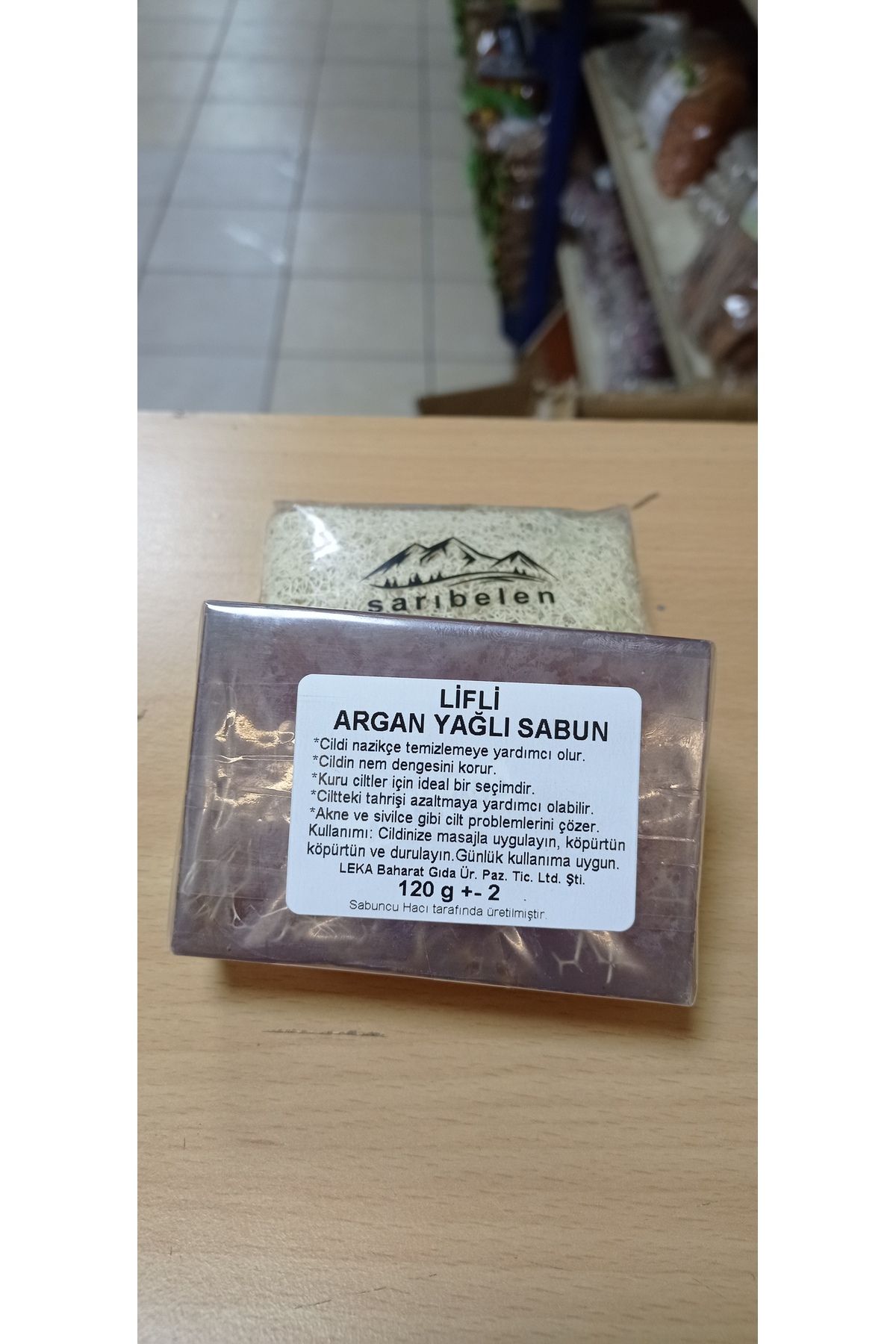 صابون طبیعی روغن آرگان فیبر کدو تنبل 120 گرم sarıbelen