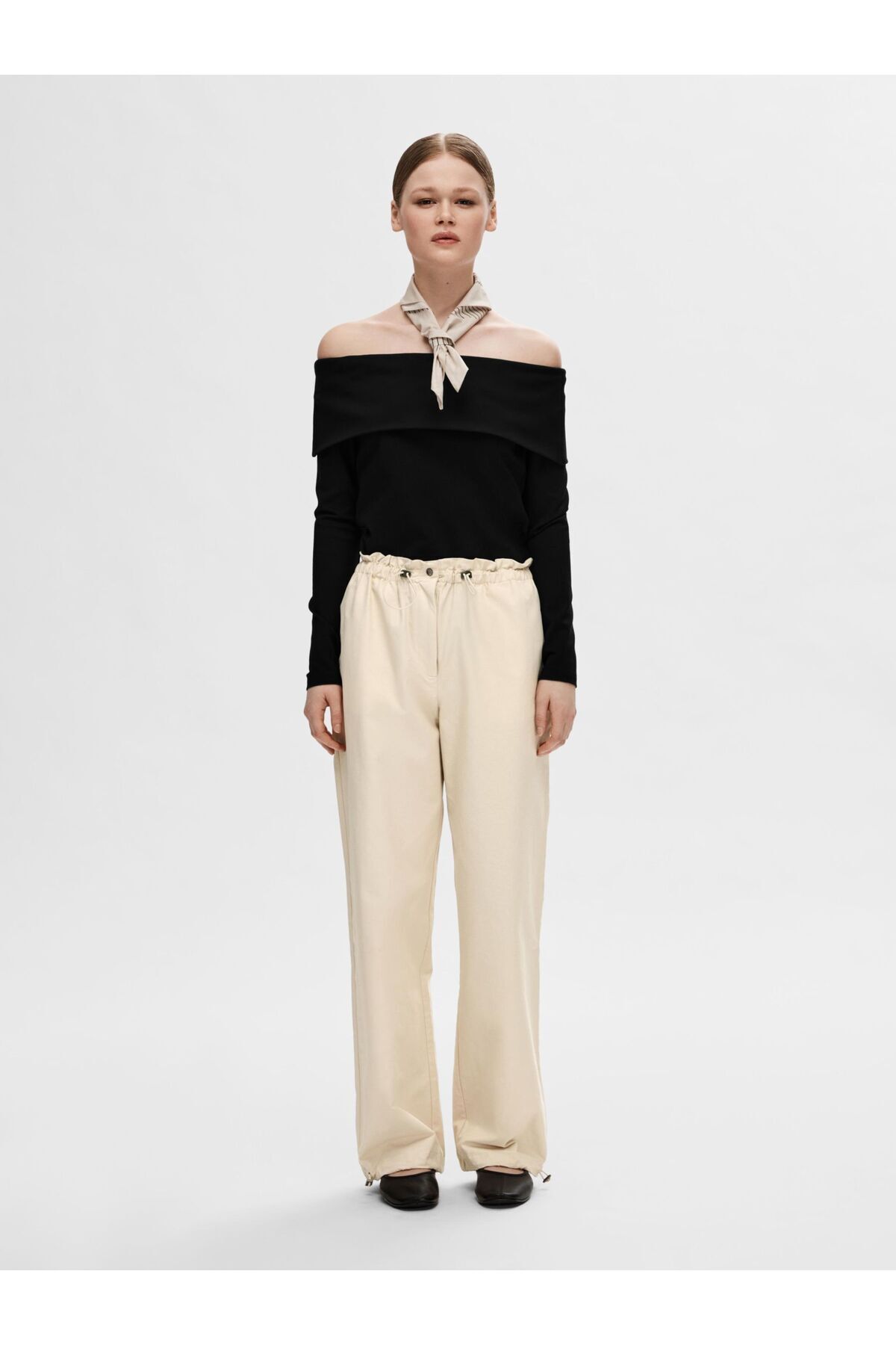Selected Femme-Off Shoulder Top Langärmeliges 4