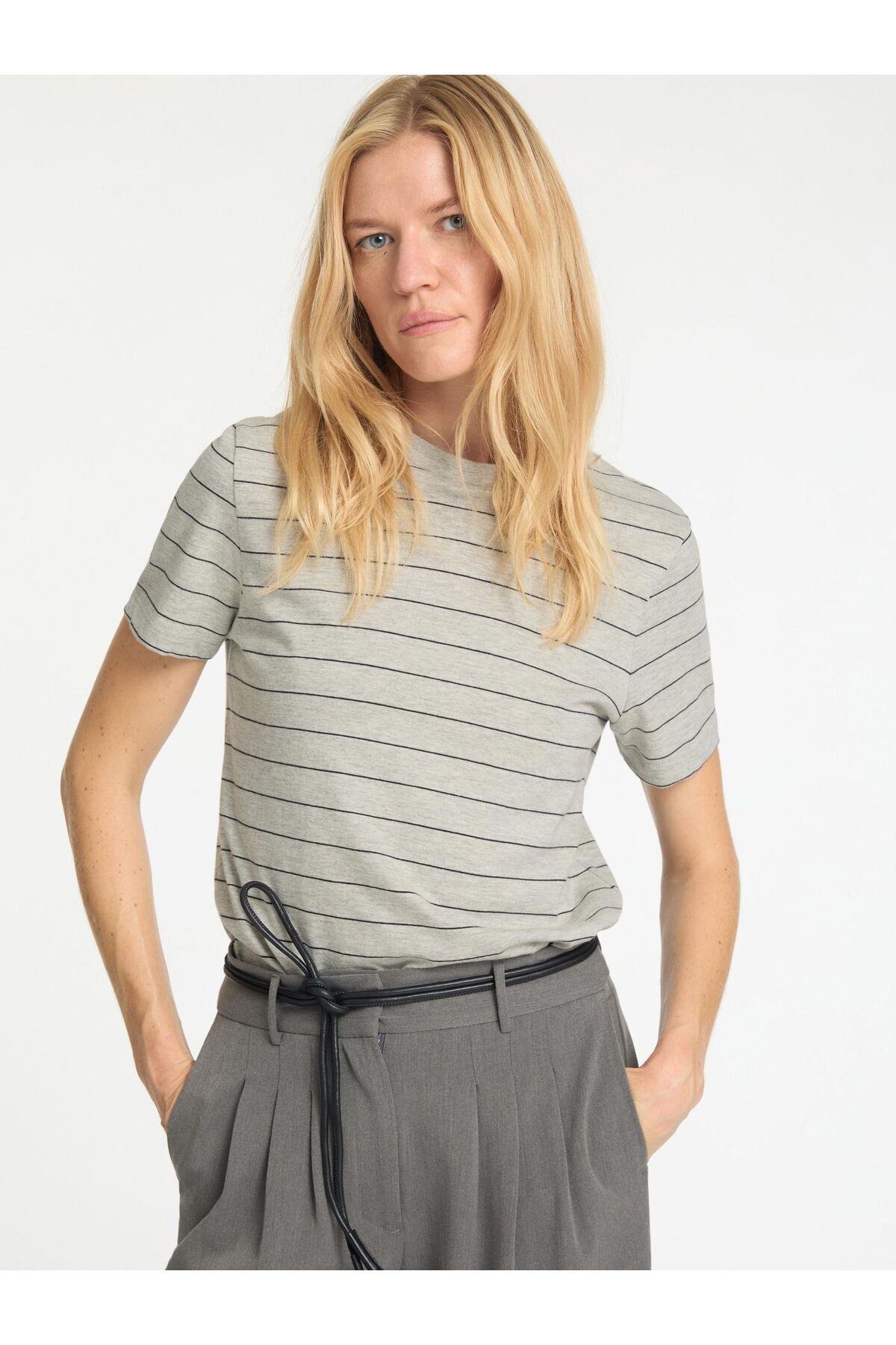 Selected Femme-T-Shirt Gestreiftes Baumwoll 5