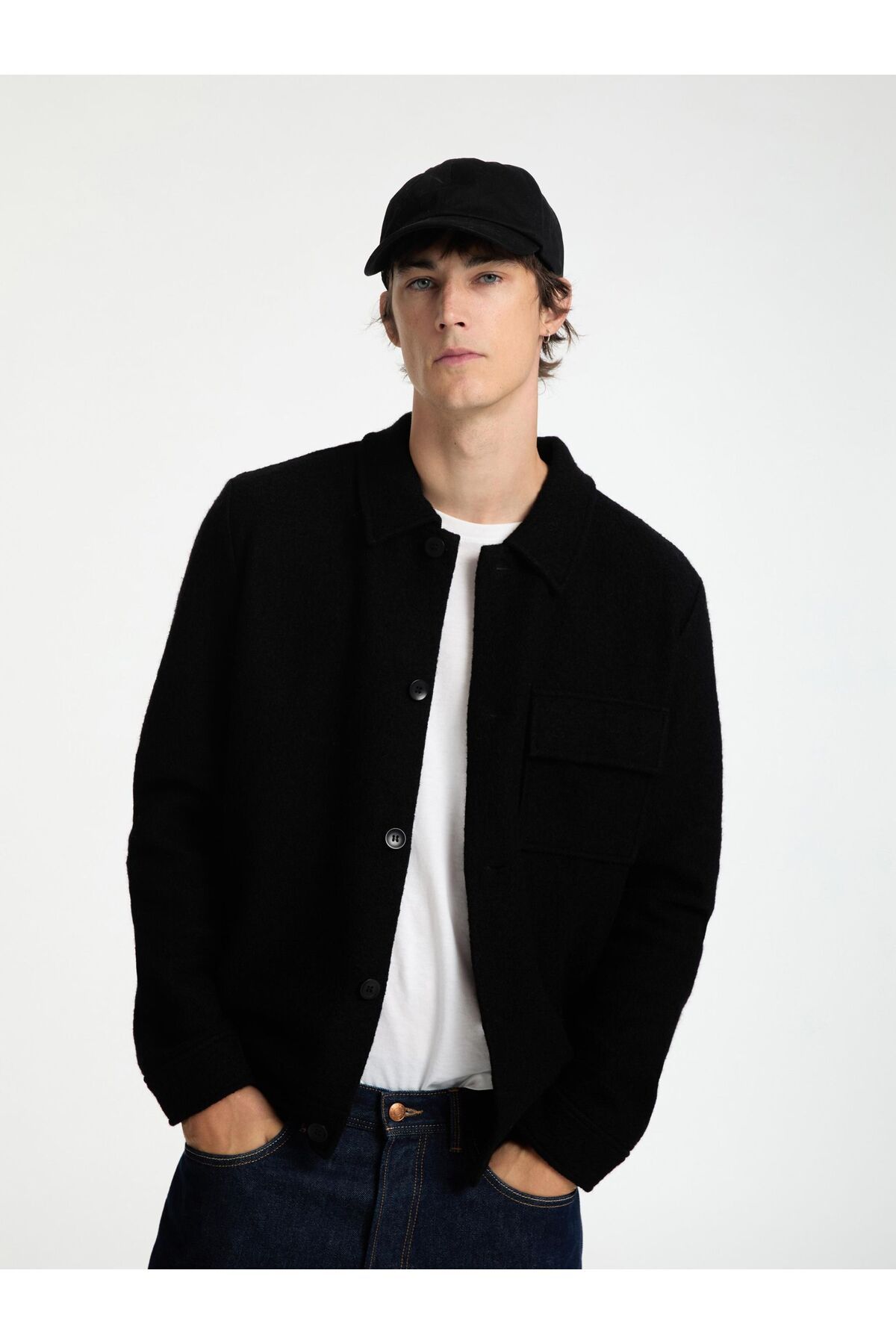 Selected Homme-Shacket 100% Woll 6