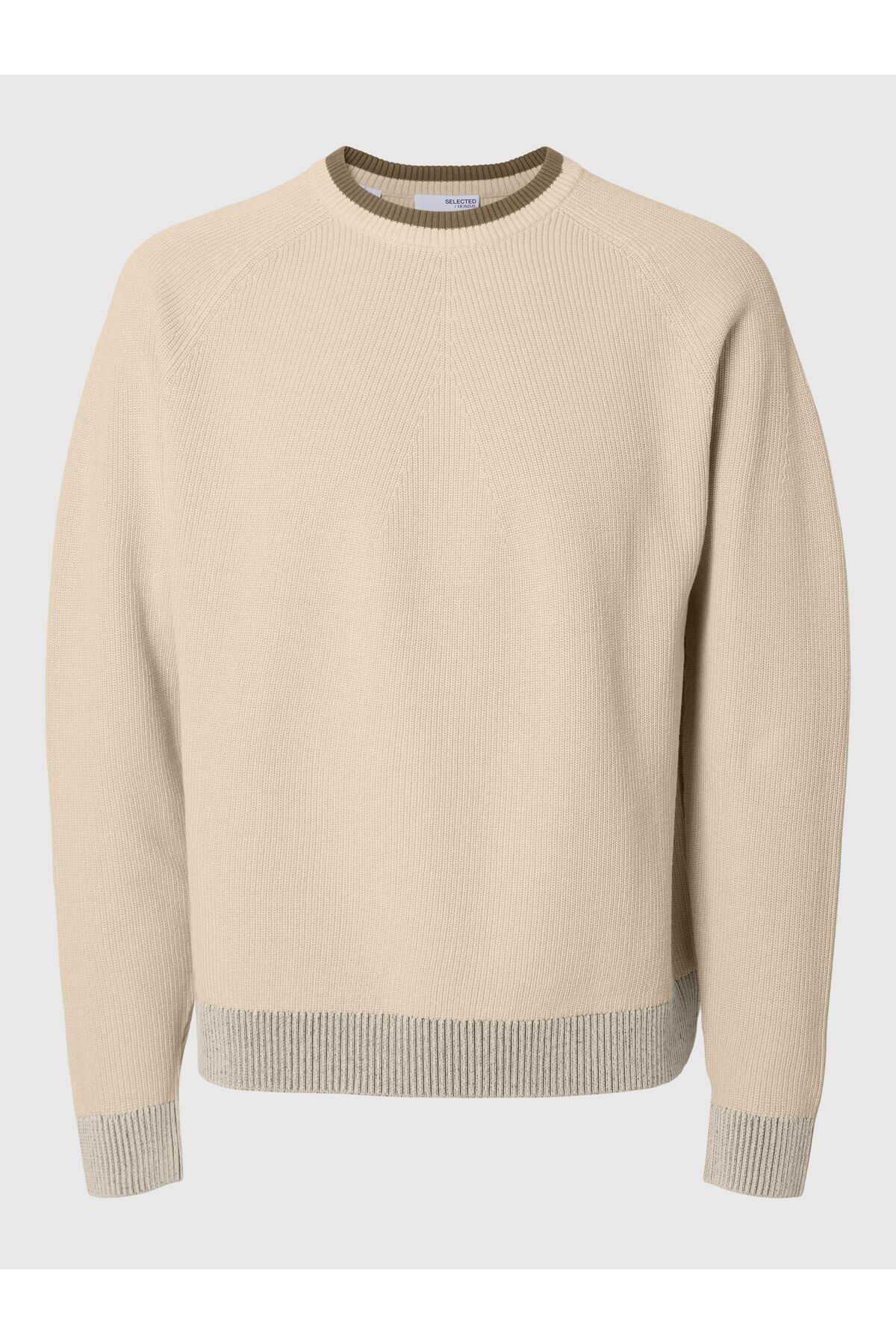 Selected Homme-Pullover mit Rundhalsausschnitt 100% Baumwoll 2