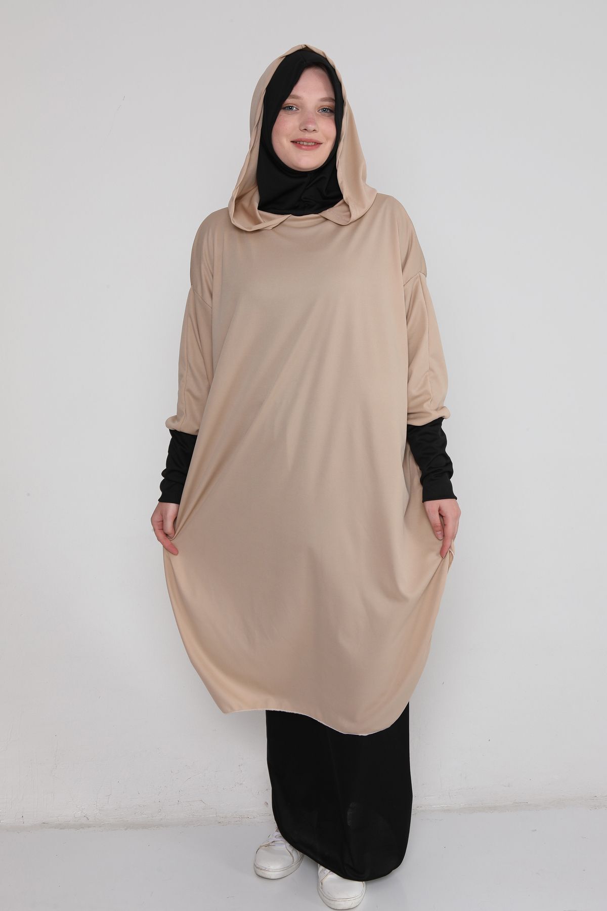 Kutay Collection-فستان صلاة نسائي - مع بنطلون وسحاب 3