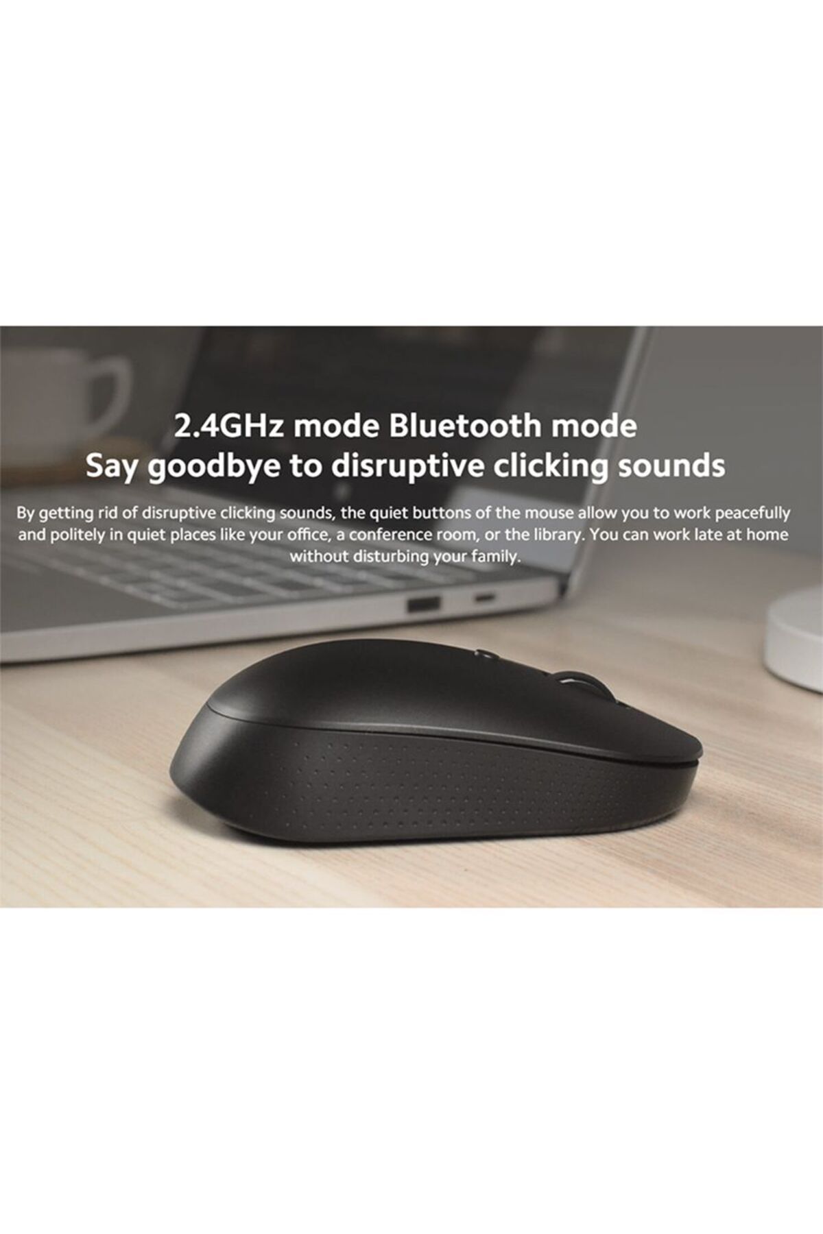Xiaomi-MI Dual Mode Wireless Mouse Silent Edition - White 5