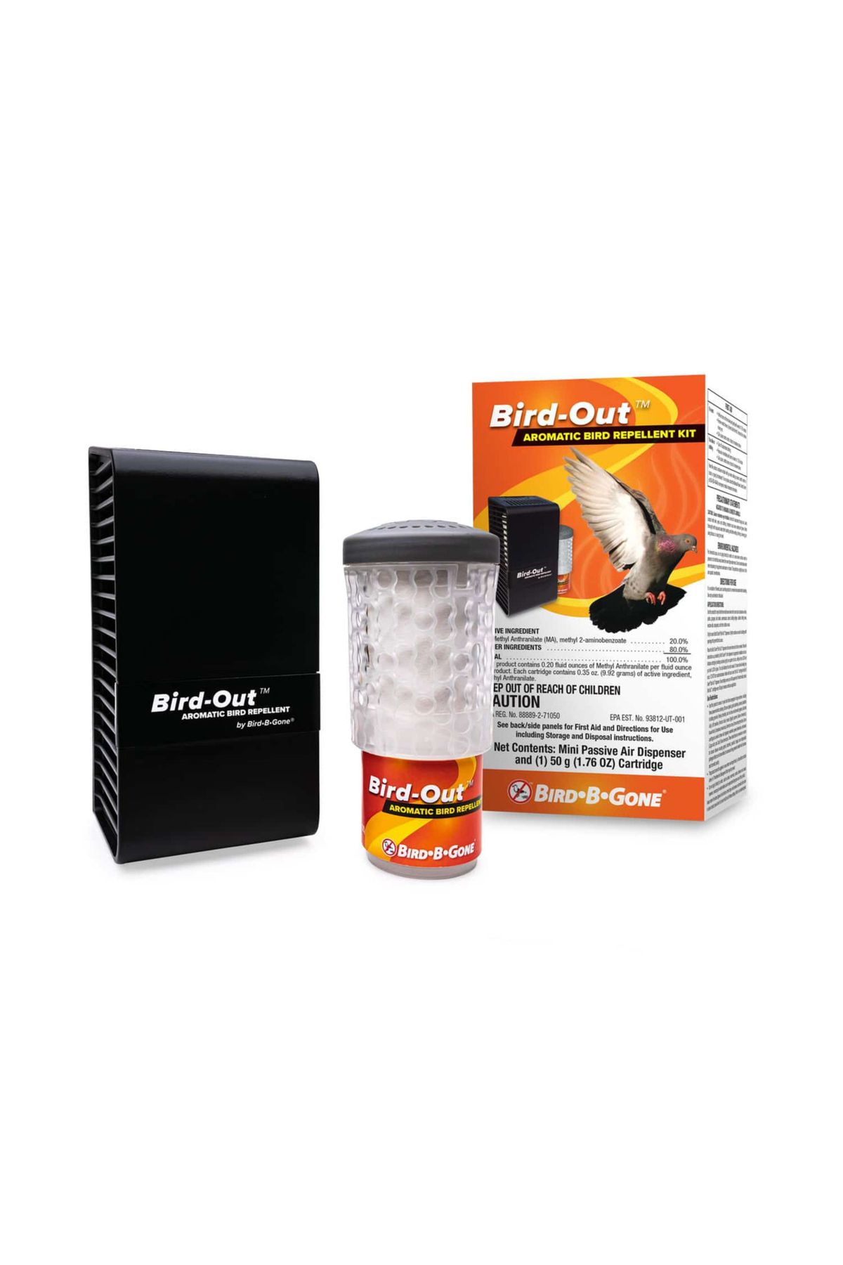 Bird B Gone-BIRD-OUT AROMATIC BIRD REPELLENT KIT 1