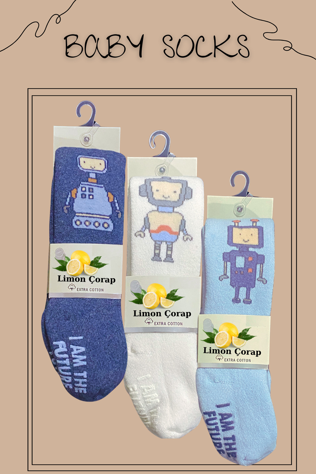 Bebek Çocuk Pamuklu Külotlu Çorap (3'lü SET) Kız Erkek Kilotlu Çorap — görsel 8