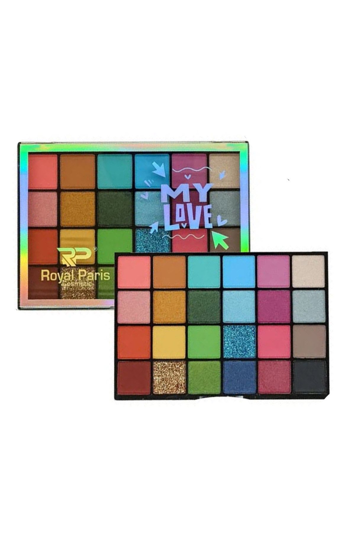 Royal paris 24 renkli göz farı paleti 24 color eyeshadow palette my love