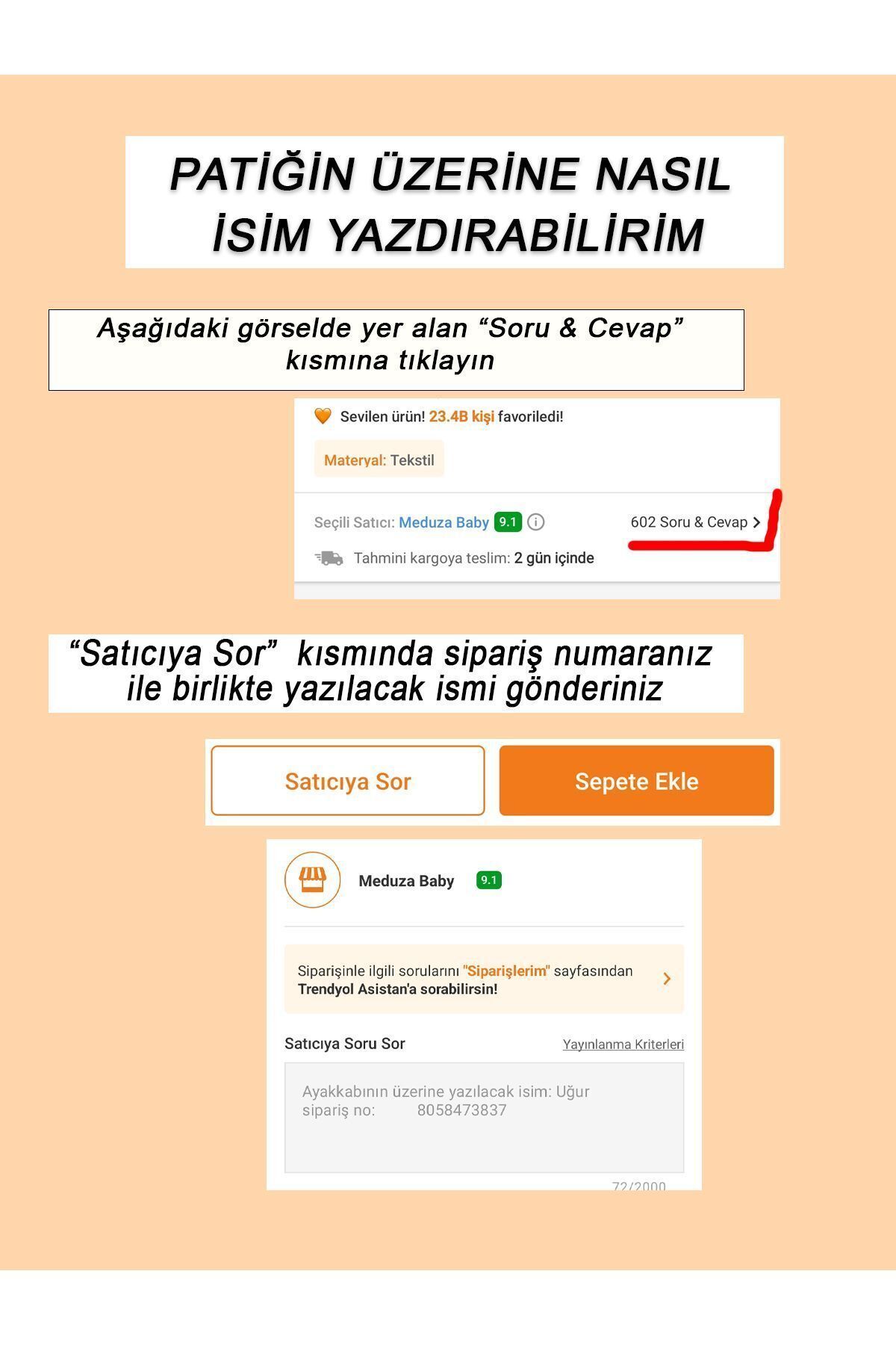 Meduza Baby Bebek Patik – Isimli Kız Bebek Patik, Bebeğinize Özel fotoğrafı 2 (önizleme)