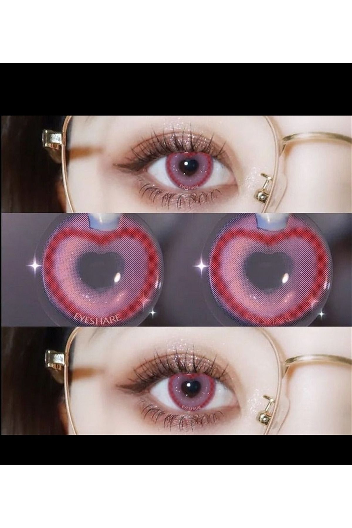 Eyeshop COSPLAY LENS SWEETYLOVE PİNG KULANIM SURESİ 12 AY