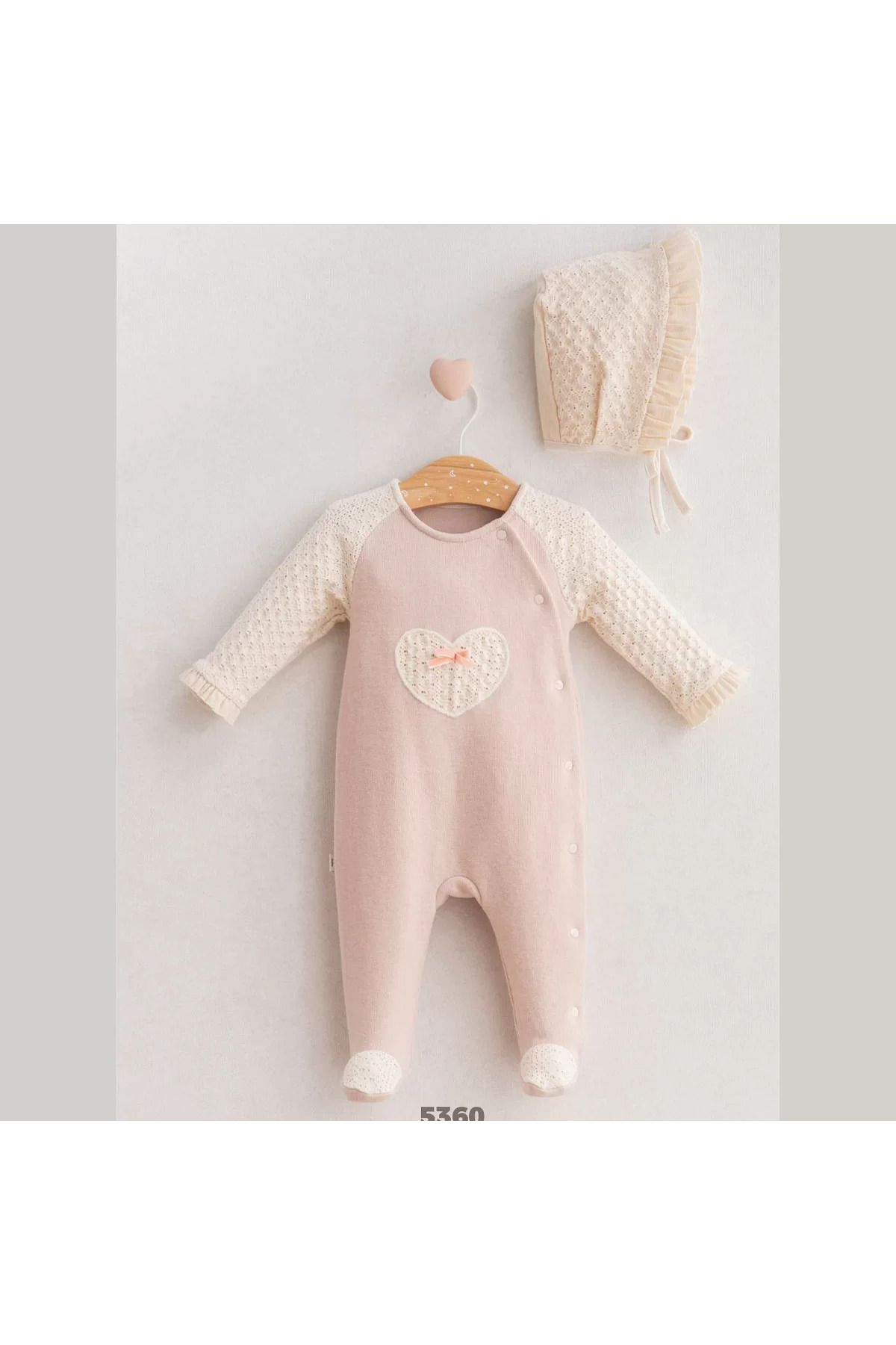 RUBY BOUTİQUE Baby Cheerful Lace Tulum Gül Kurusu