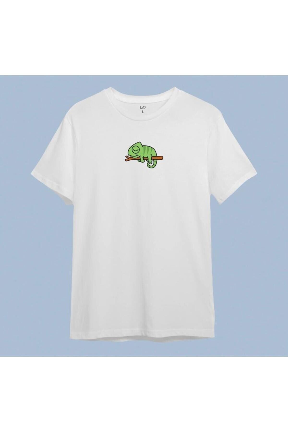 Pisa Art - Tembel Kurbağa Baskılı Yeni Sezon Unisex Oversize T-shirt