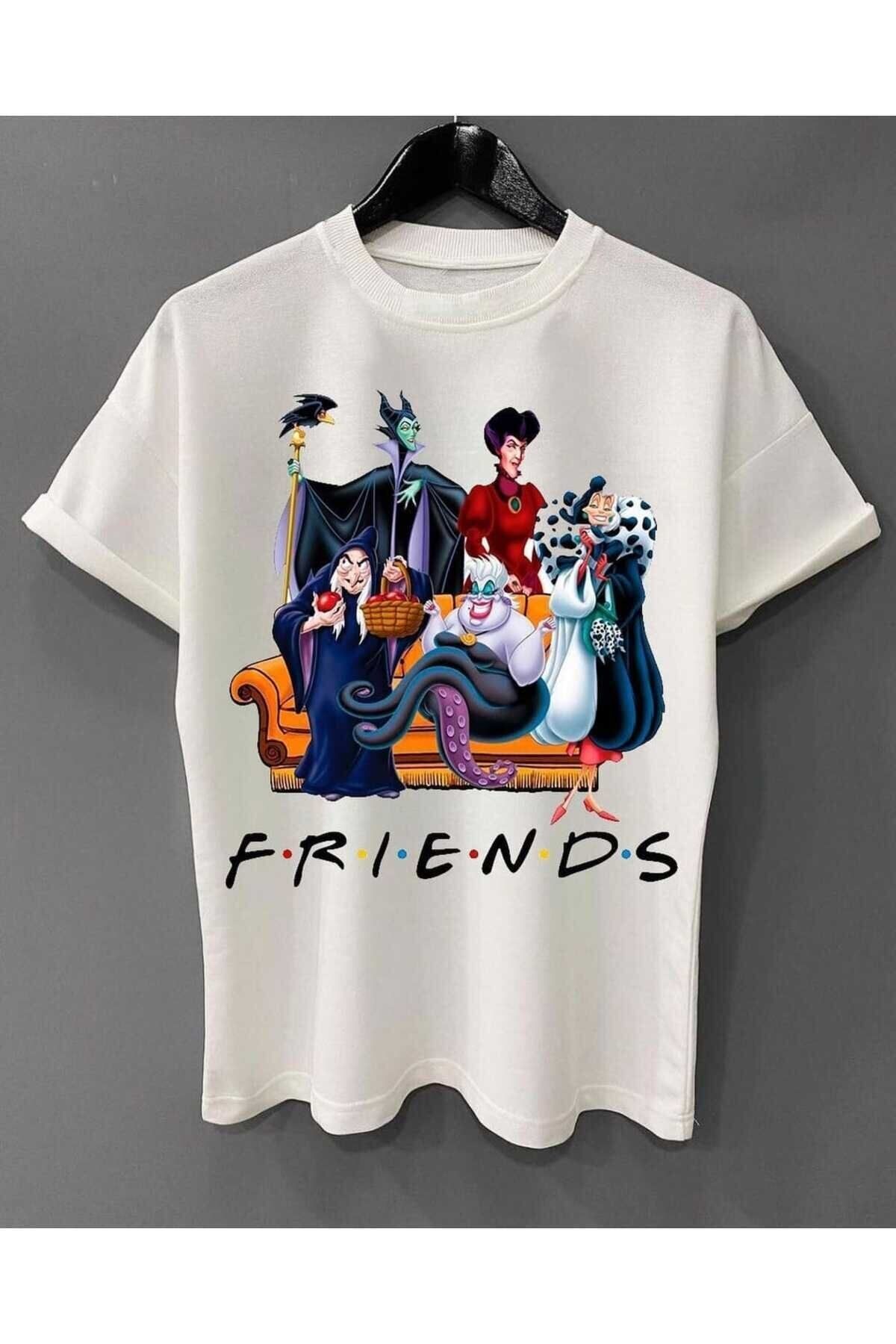 Pisa Art - FRİENDS Baskılı Yeni Sezon Oversize T-shirt