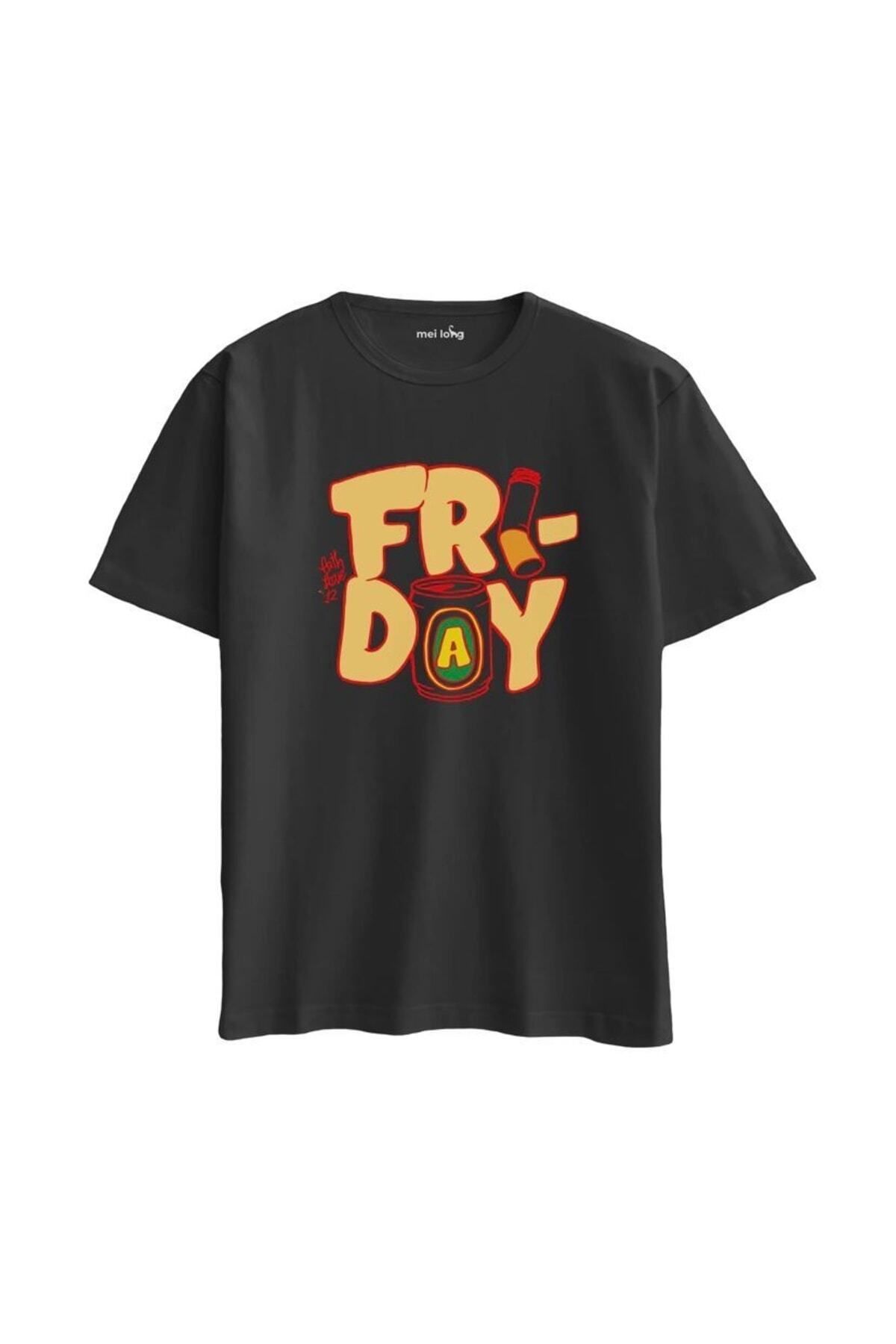 Pisa Art Friday Baskılı Oversize T-shirt