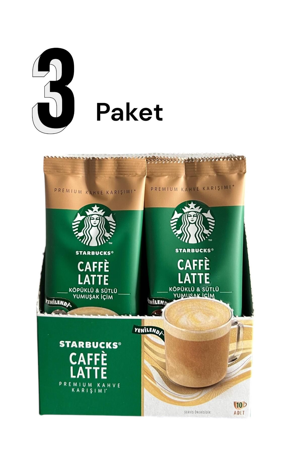 Starbucks Caffe Latte 10*18g*3 Paket (180G)