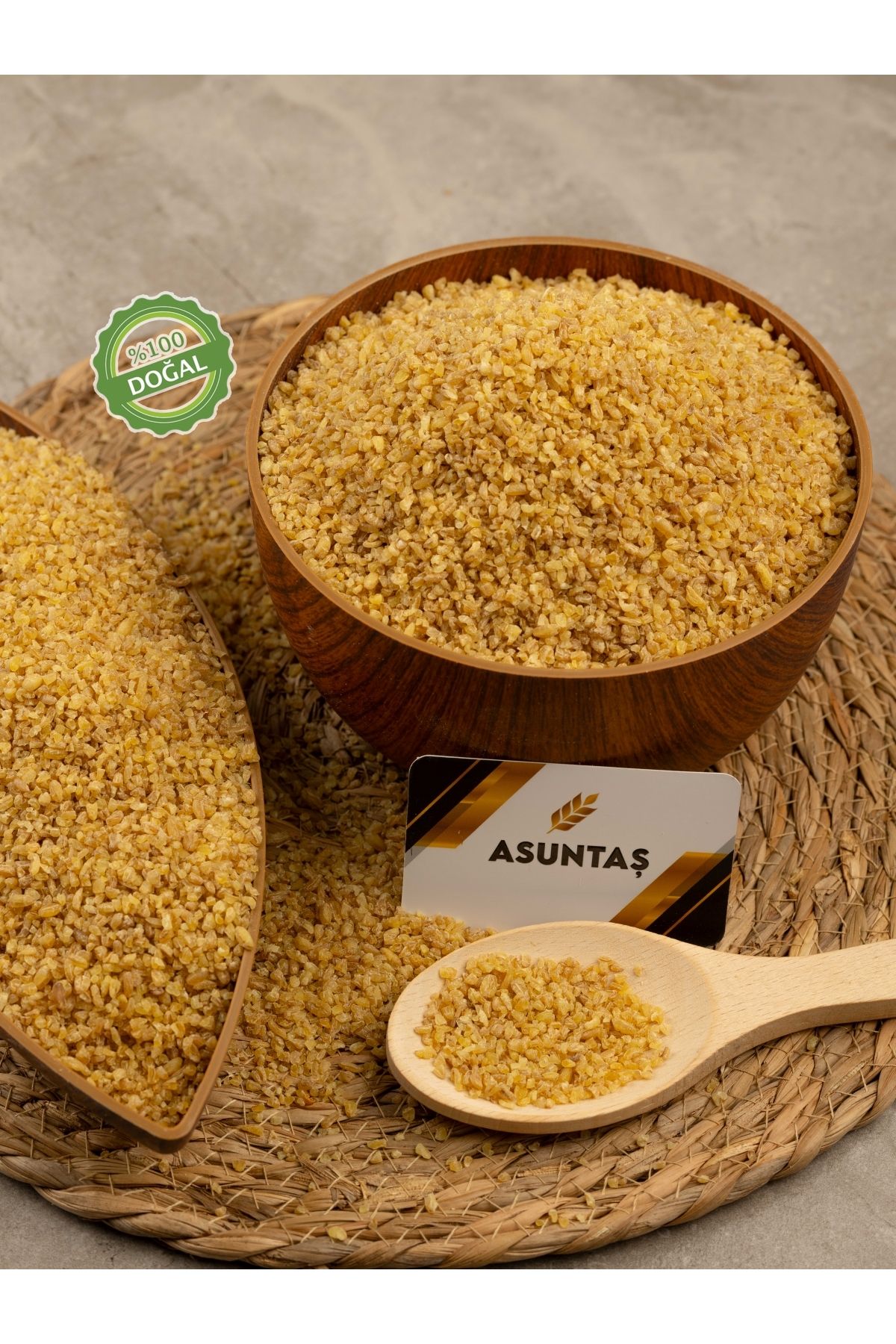 ASUNTAŞ Yöresel Köy Bulgur Taş Değirmende Öğütülmüş 5kg