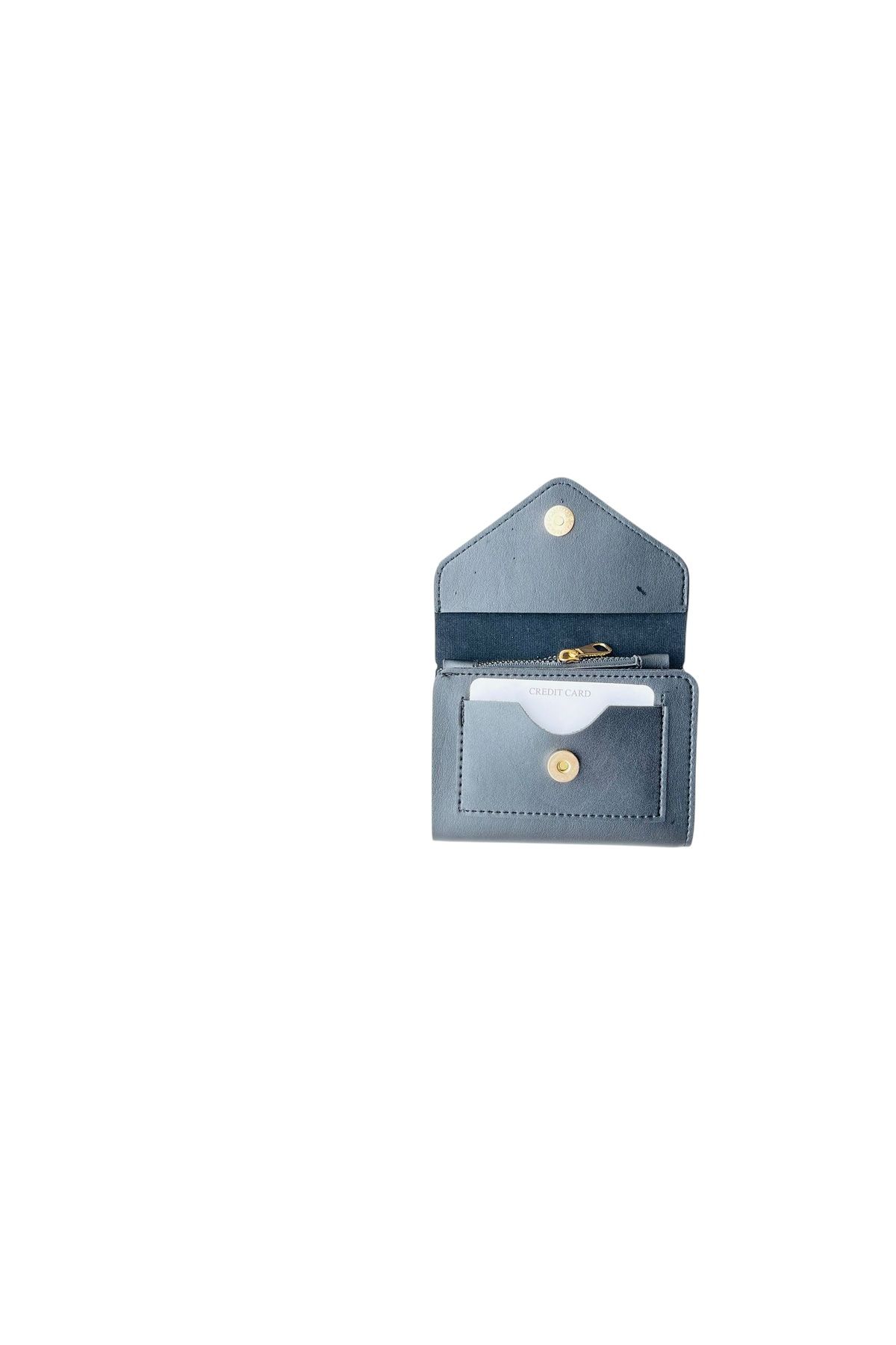 کیف پول زنانه لوازم جانبی خانه مشکی شیک و زیپ دار ZIPPERED MODAVİX