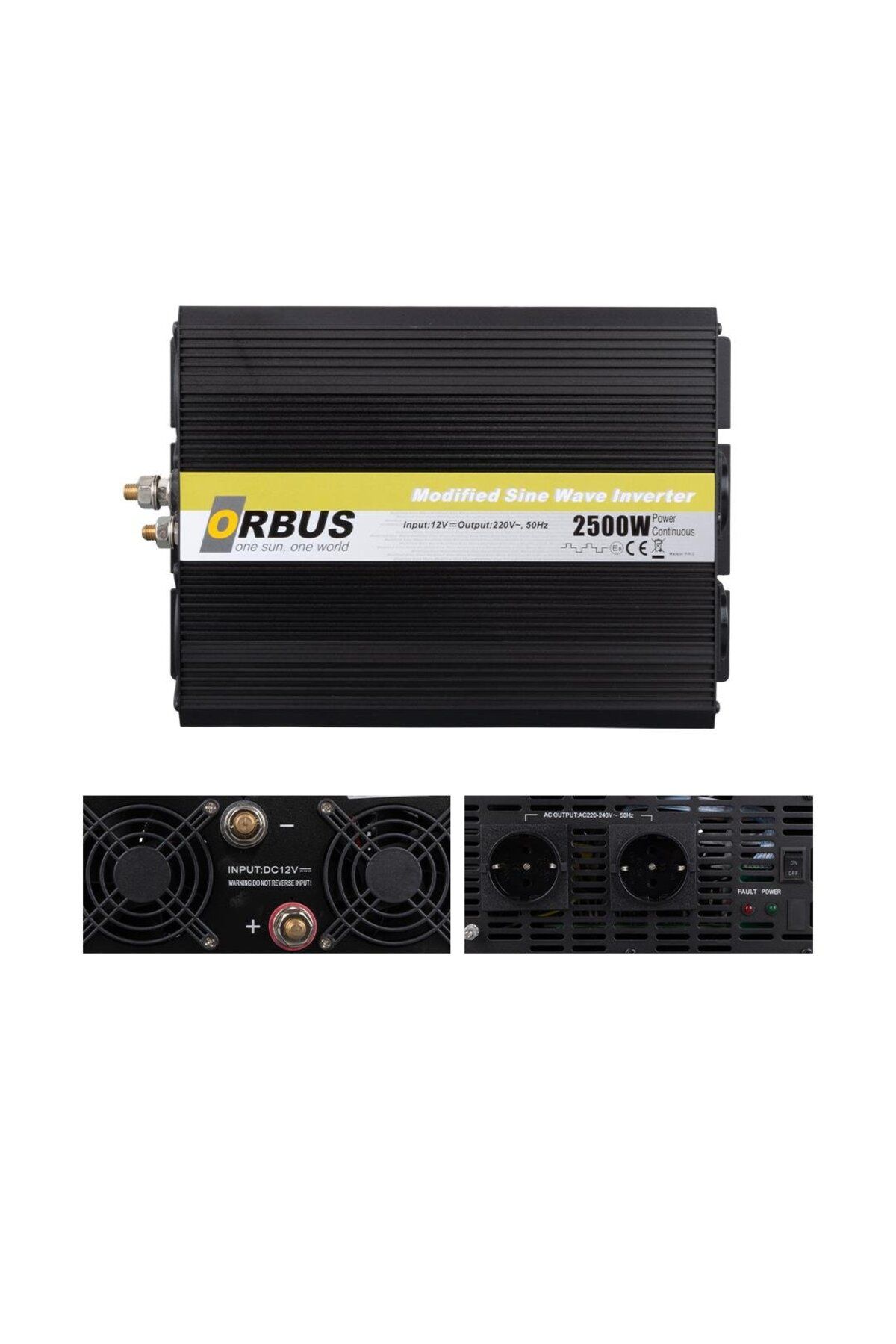 ORBUS MS12-2500 12 VOLT - 2500 WATT MODIFIED SINUS INVERTER