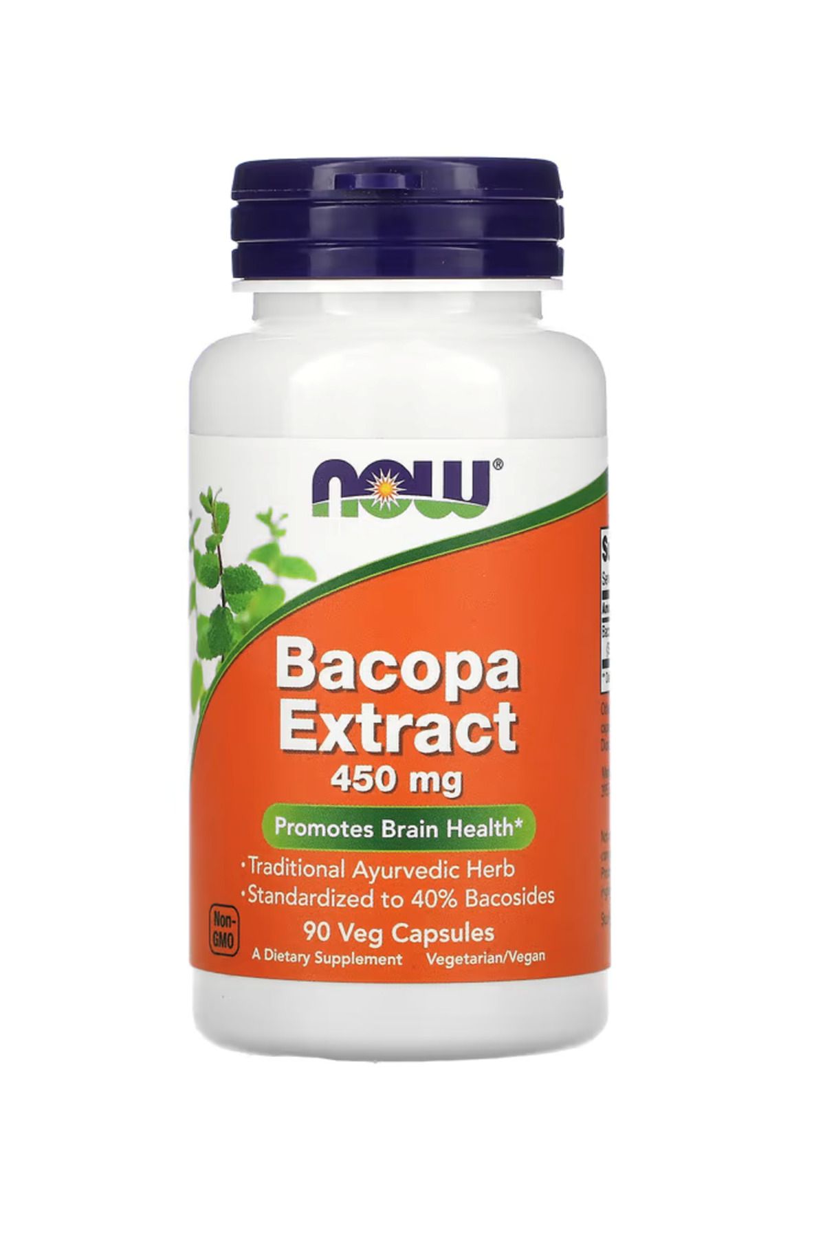 Now Foods NOW Bacopa Extract 450mg 90 Veg Capsul. Usa Menşei