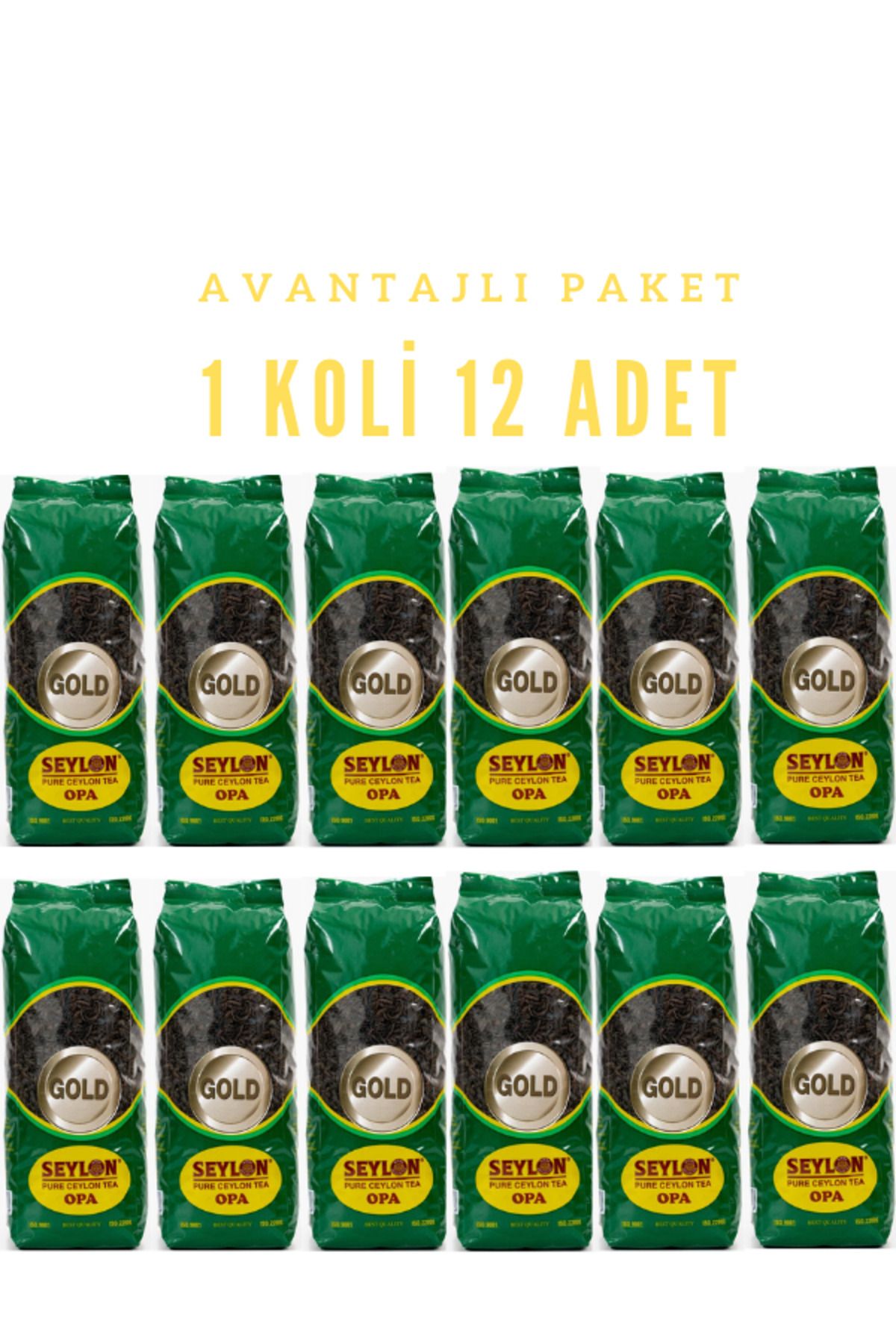 Seylon Seylon 500 Gr Seylon Opa Gold 100% Saf Ceylon Tea 12 Adet Seylan Sri Lanka Ceylon Kaçak Siyah Yaprak