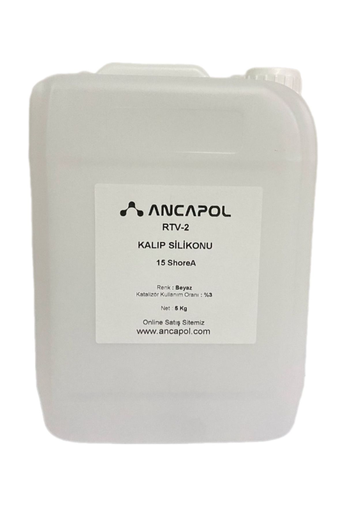 Ancapol 15 Shore Beyaz Rtv2 1.kalite Kalıp Silikonu 5 Kg