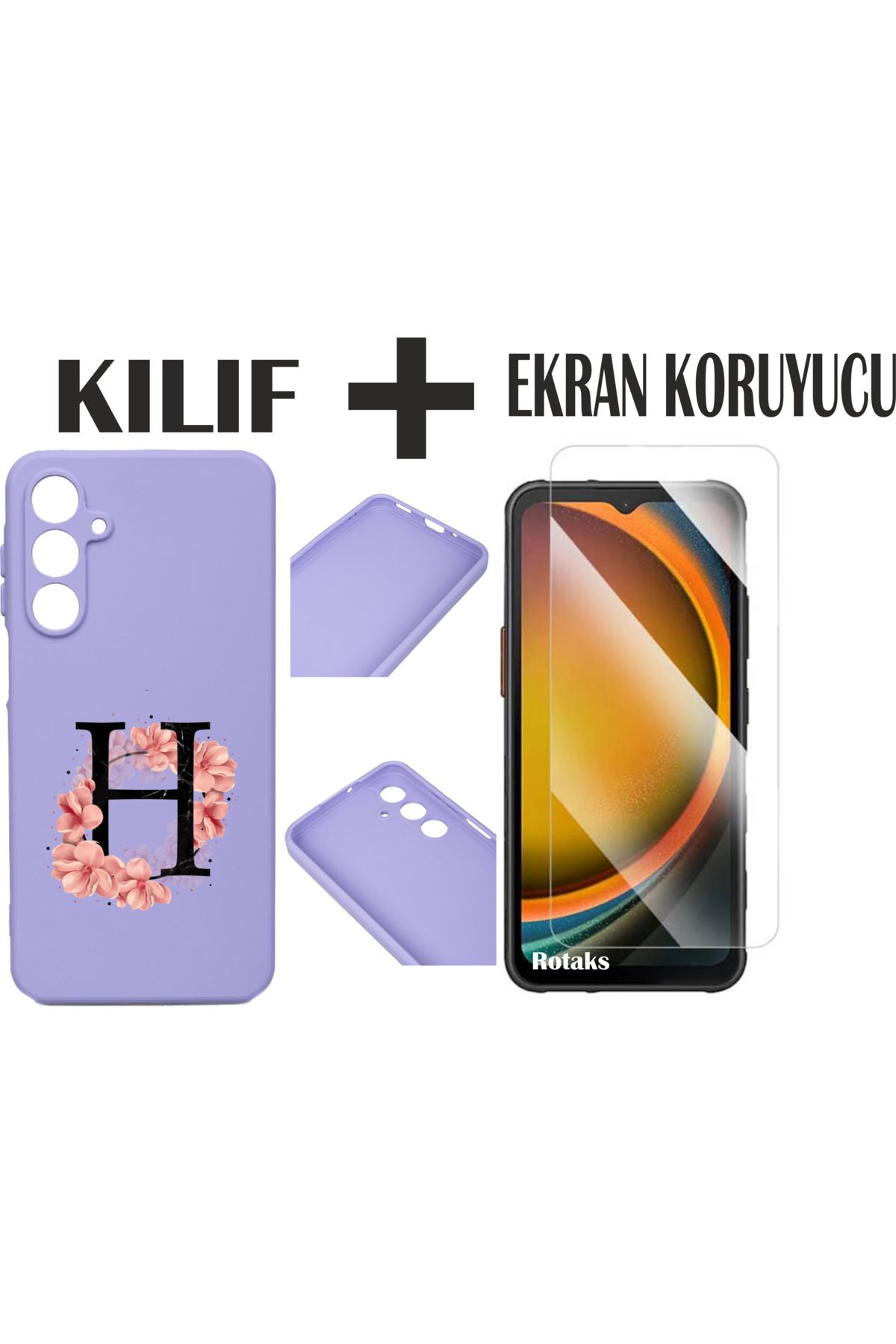 Rotaks Samsung Galaxy A16 Uyumlu Kılıf Silikon Esnek İsme Özel Baskılı
