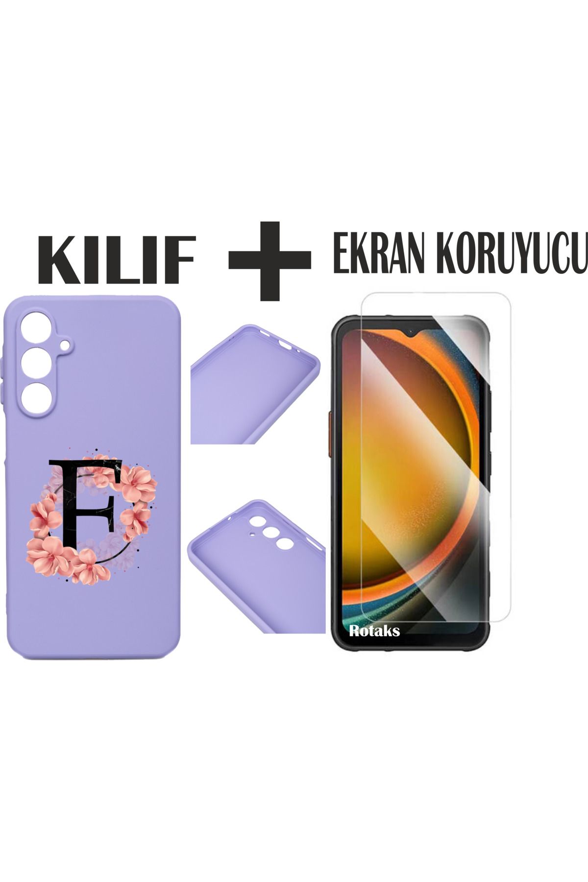 Rotaks Samsung Galaxy A16 Uyumlu Kılıf Silikon Esnek İsme Özel Baskılı