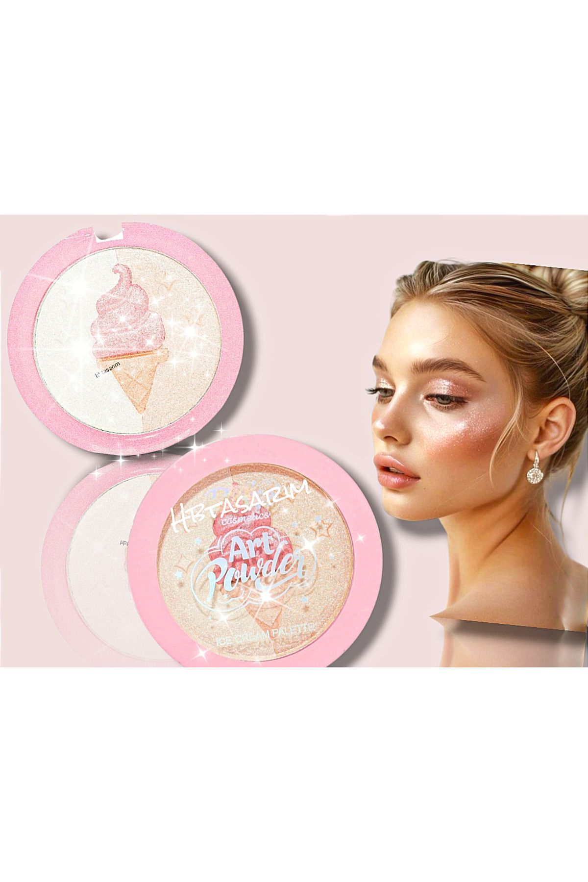 hbtasarim Ice cream-ışıltılı ve aydınlık görünüm sağlayan aydınlatıcı