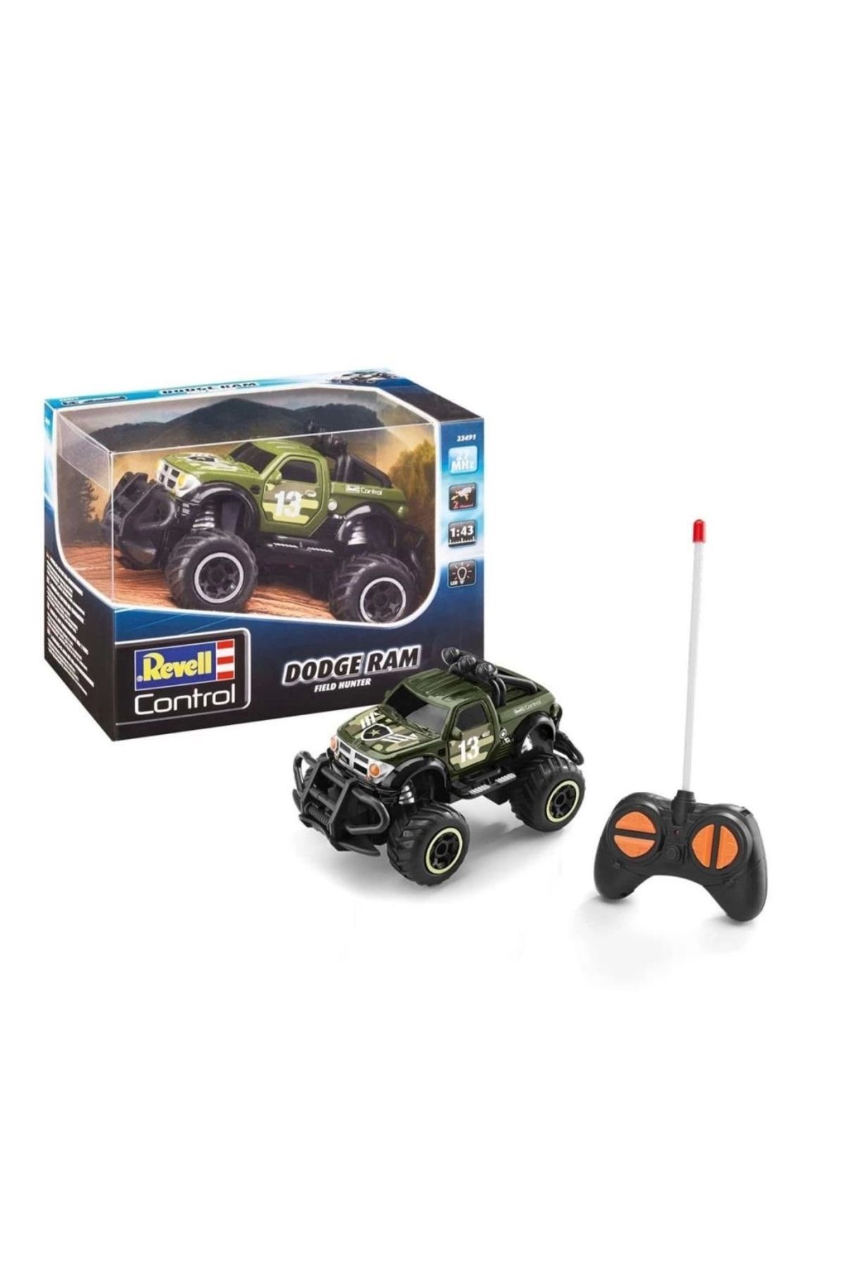 Basic Fun Çocuk 23491 Revell RC Dodge RAM Field Hunter