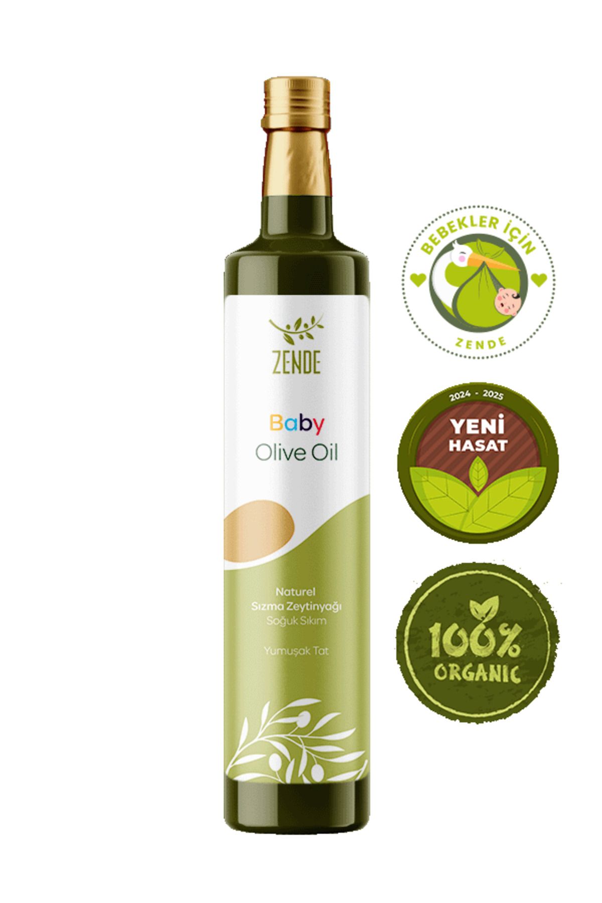 ZENDE Baby - Bebek Zeytinyağı 250 ml | Soğuk Sıkım Natürel Sızma zeytinyağı | %100 Doğal Zeytinyağı