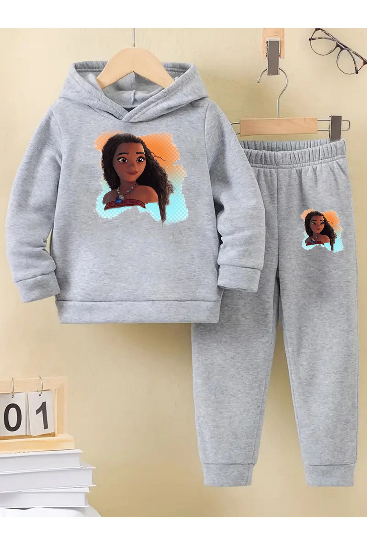 makiteks-Winter Girl's Tracksuit Set 5 6 7 8 9 10 11 12 Years Moana 1