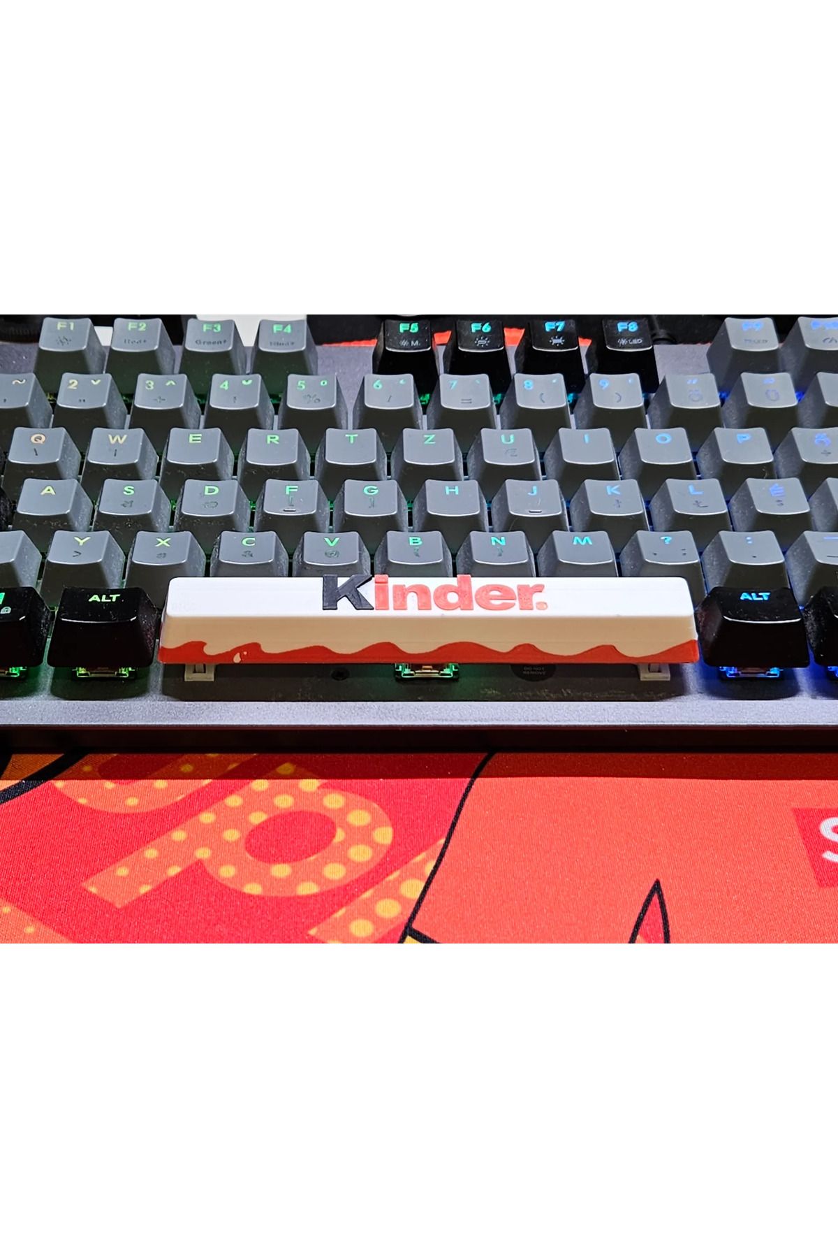 3D Craft Kinder Space Tuşu Mekanik Klavye Tuşu Artisan Keycaps Gamer Aksesuar