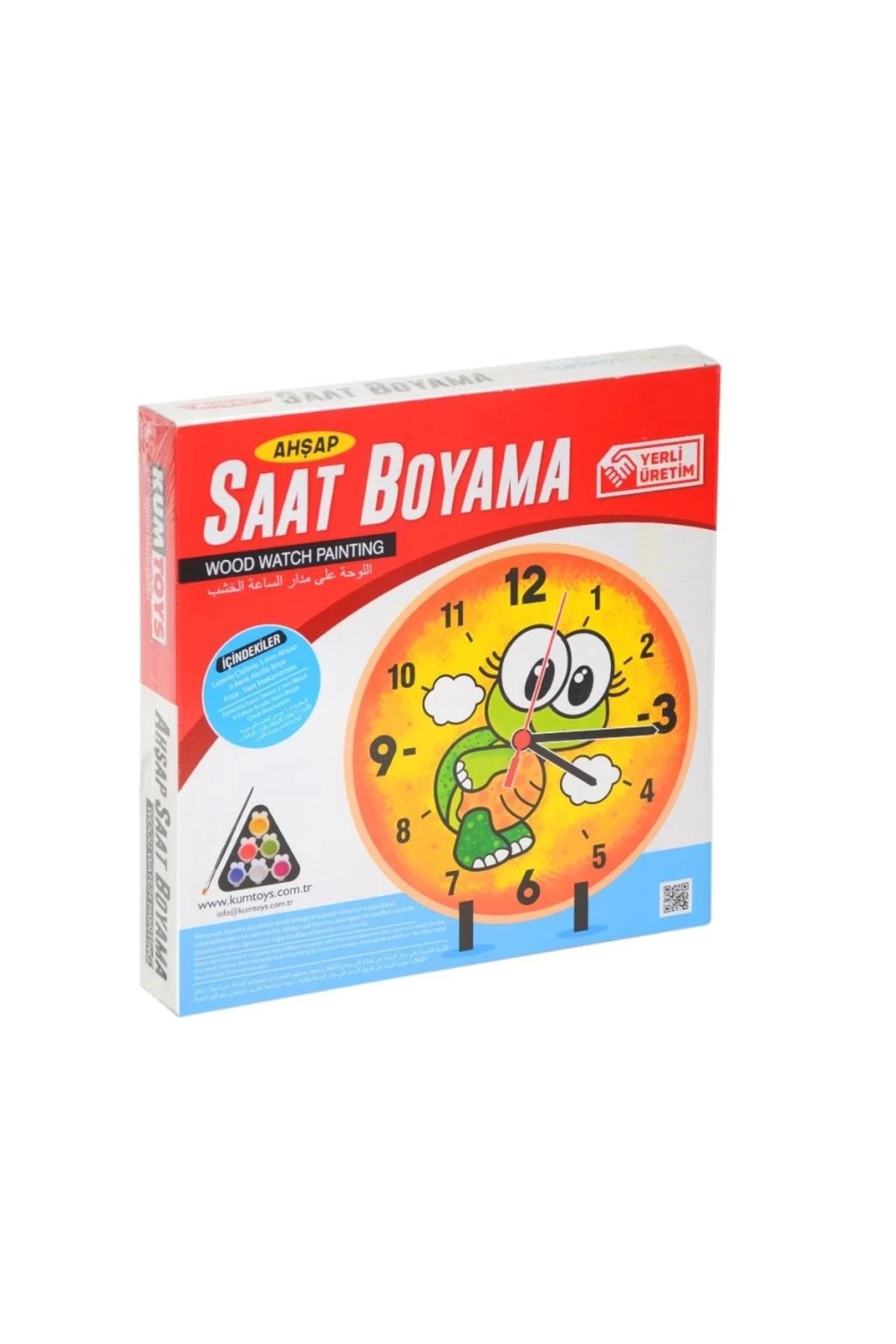 adshome 5302 KumToys, Ahşap Saat Boyama