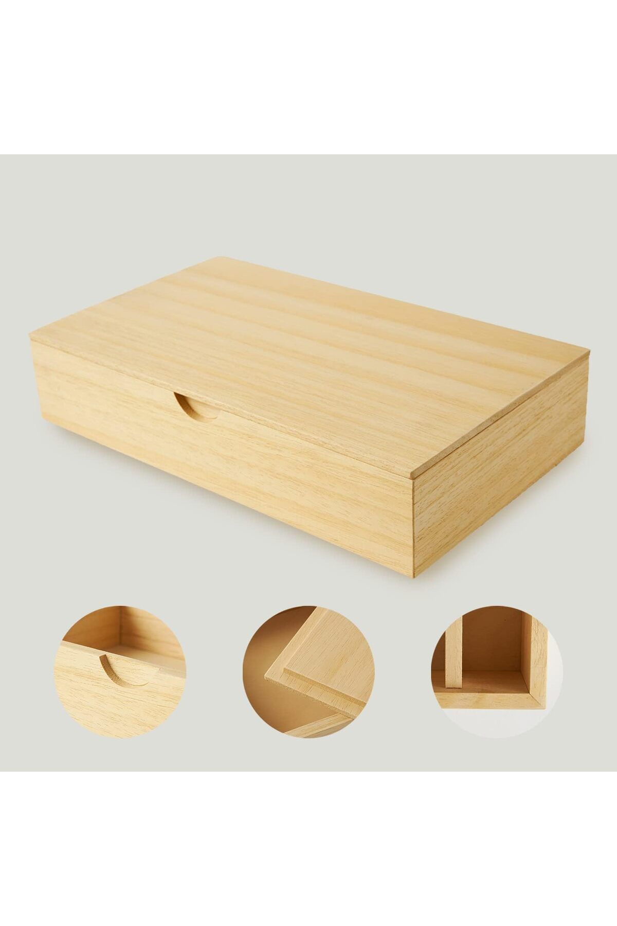 STOREMAX x 310 x 65 mm Çok Amaçlı Masif Ahşap Kutu