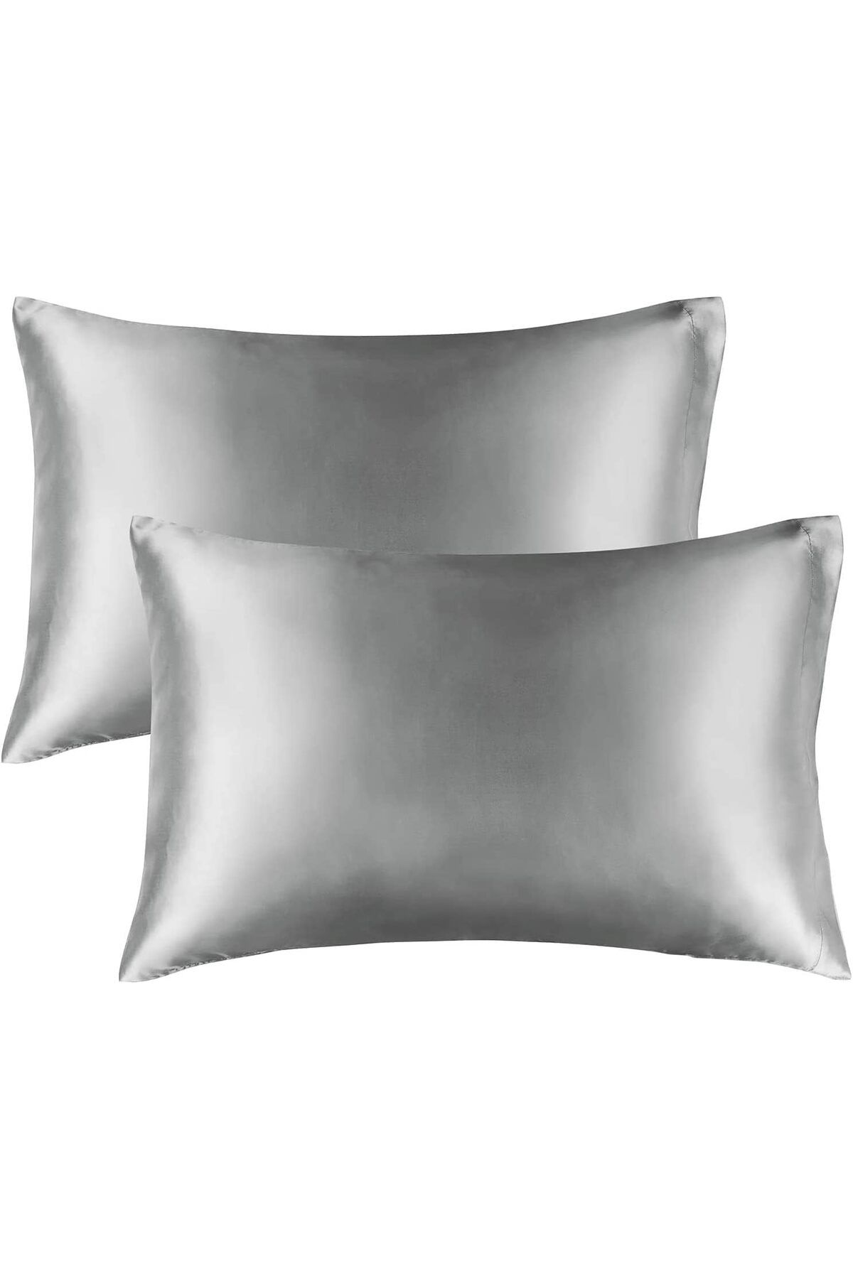 STOREMAX Yastık Kılıfı, Queen size, Kıvırcık Saçlar, İpeksi yapı (queen (50x75), Gümüş)