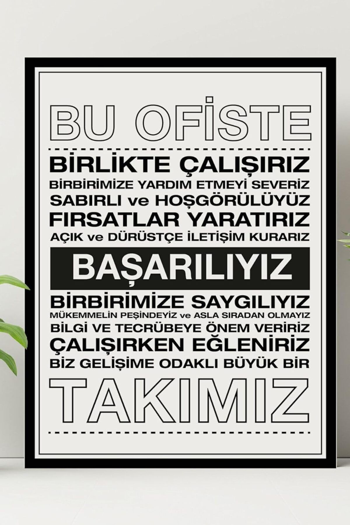 STOREMAX ysstorex Ofise Motivasyon Panosu 30X40 Kurumsal Hediyelik Kanvas Tablo - Dekoratif Kanvas Tablo Star