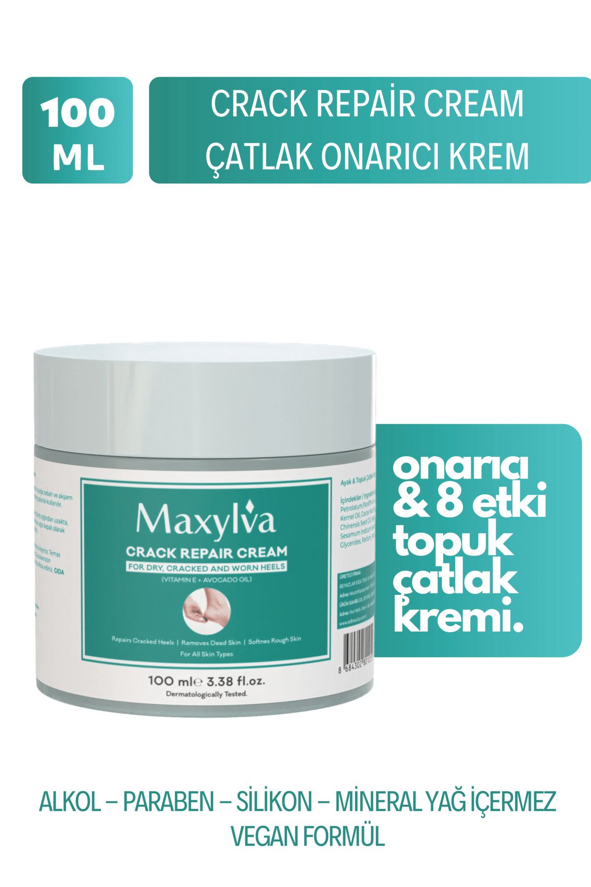 Maxylva Topuk Çatlak Ve Ayak Mucizevi Bakım Kremi 150 ml