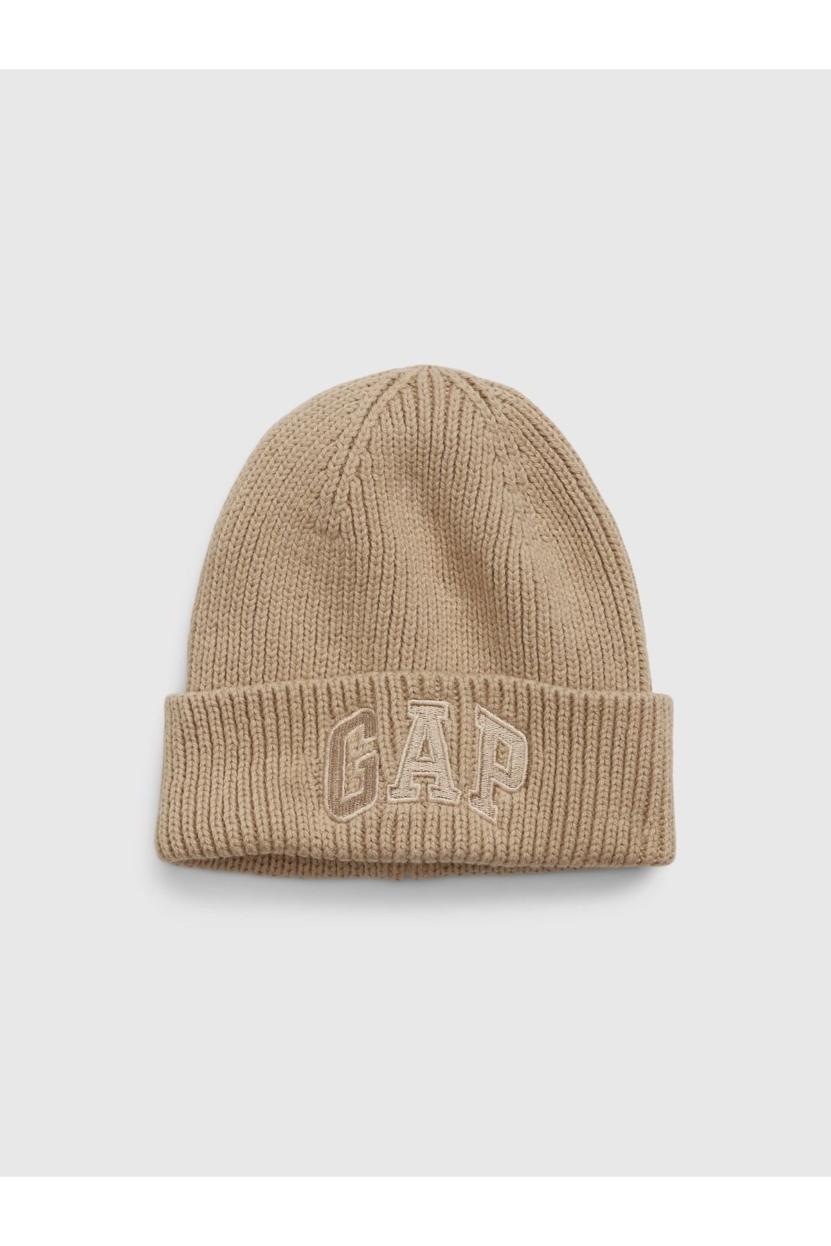 کلاه بافتنی نود پسرانه و دخترانه بچگانه بیبی بژ ارگانیک پنبه گپ لوگو Beanie GAP
