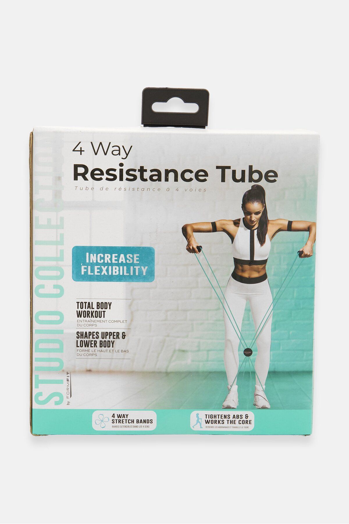 Formfit-Women Figure 4 Ways Resistance Tube, Turquoise 2