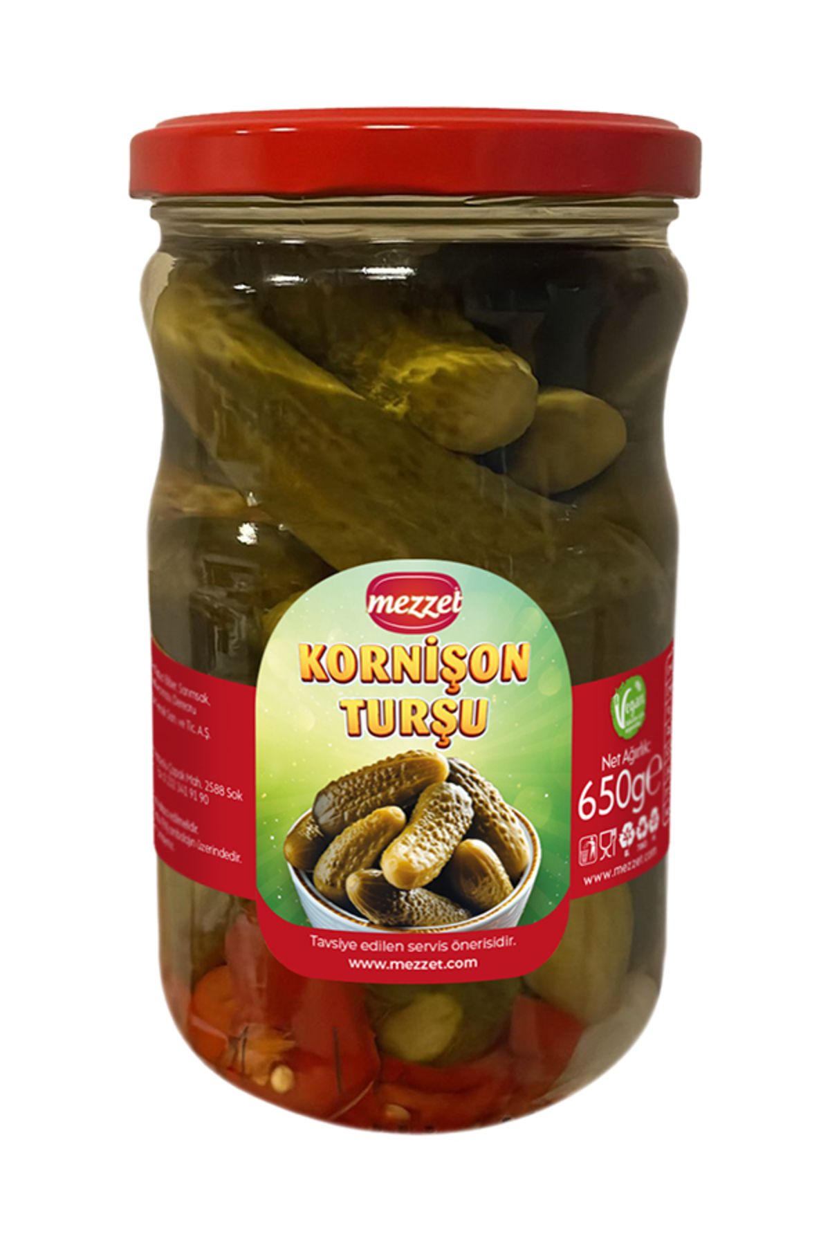 Mezzet Kornişon Turşu 650 gram