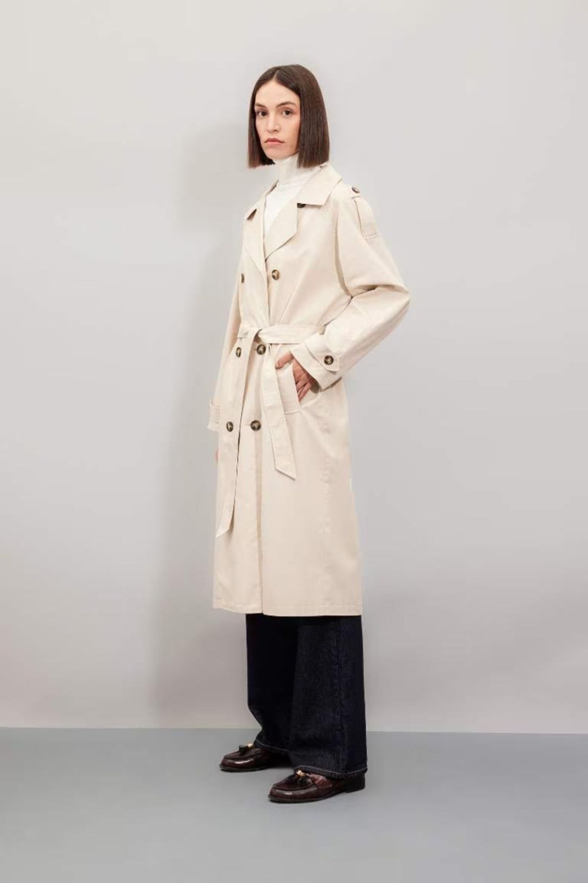 DeFacto-Vízálló Trench Coat - Normal Fit A0585AX24AU 2