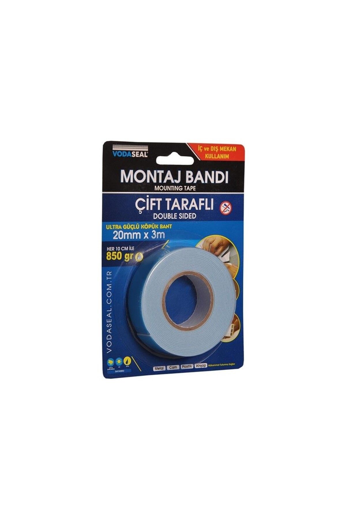 Vodaseal Super Fix Köpük Bant 20Mmx3M (Metal-Cam-Plastik-Ahşap)