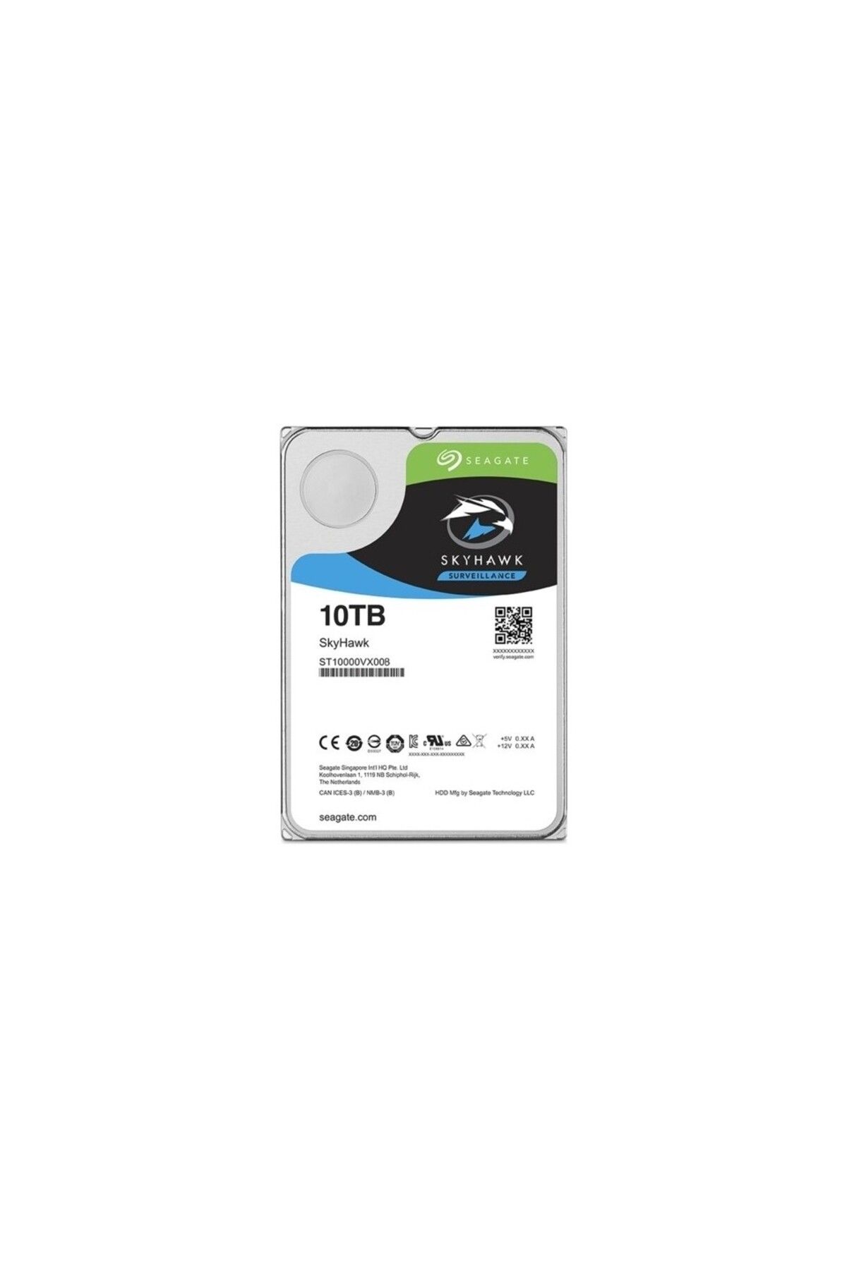 Seagate 10Tb 3.5" Skyhawk 7200Rpm 256Mb Sata 3.0 St10000Ve0008 Harddisk (Hikvision)