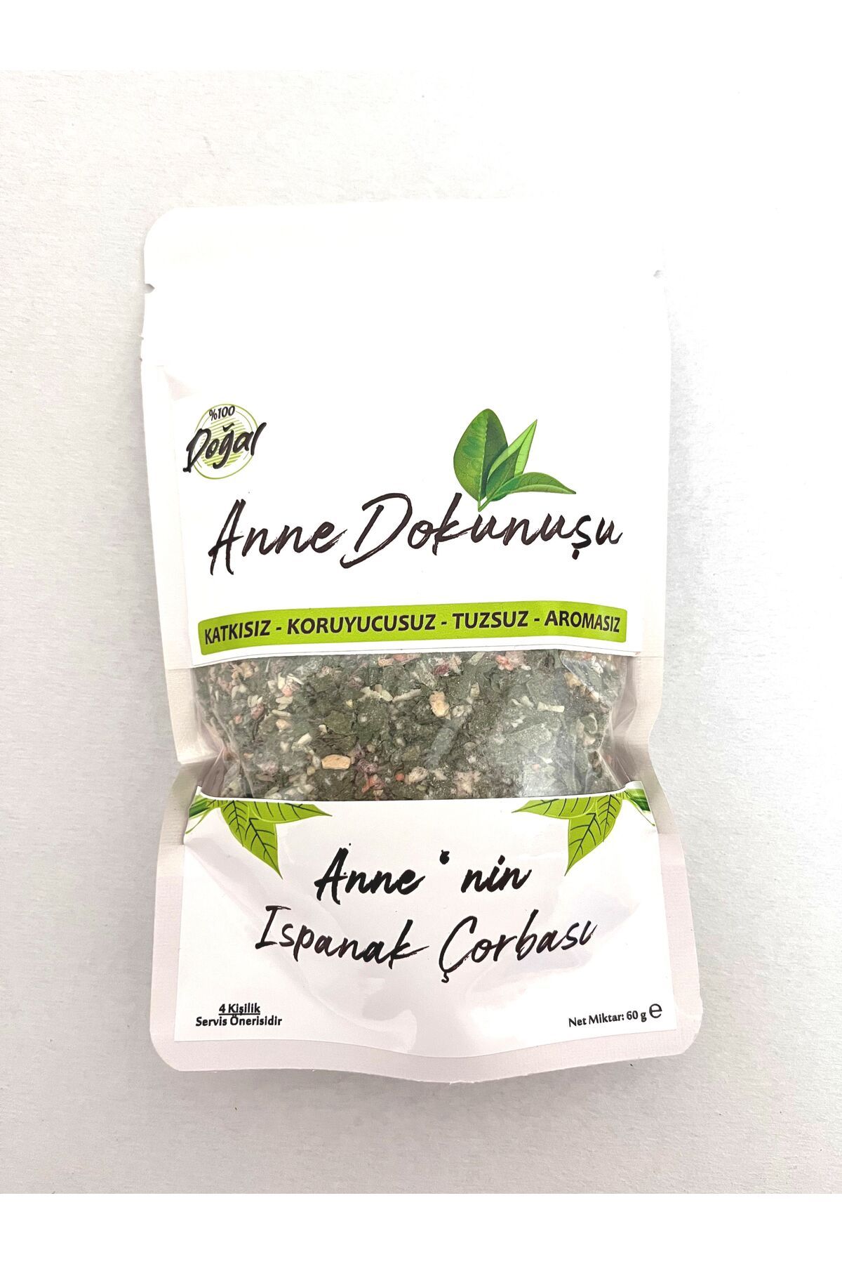 Anne Dokunuşu Ispanak Çorbası - 60gr. Tuzsuz Katkısız Doğal