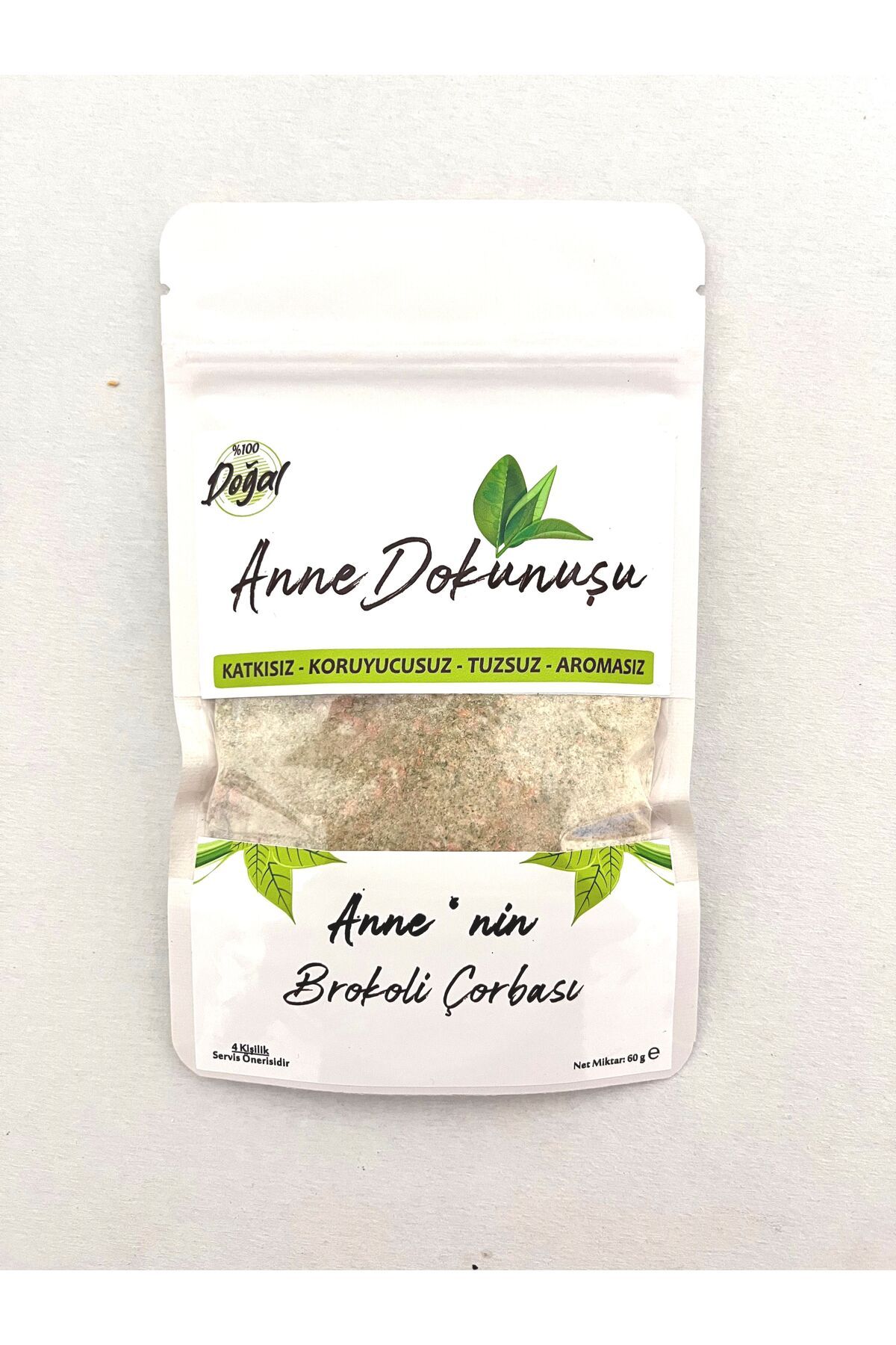 Anne Dokunuşu Brokoli Çorbası - 60gr. Tuzsuz, Katkısız, Doğal ( + 8 ay )