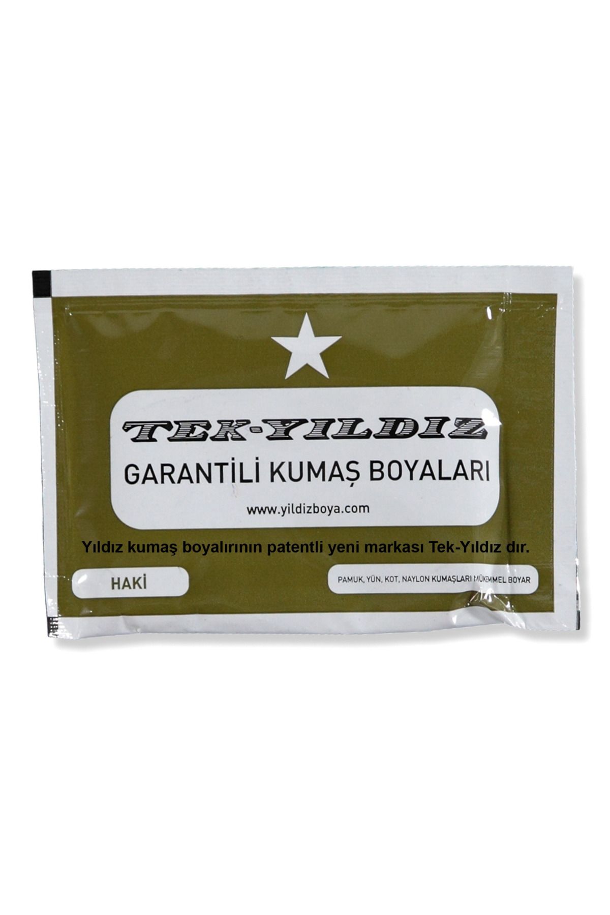 TekYıldız 41 - Kumaş Boyası Haki 11 Gr