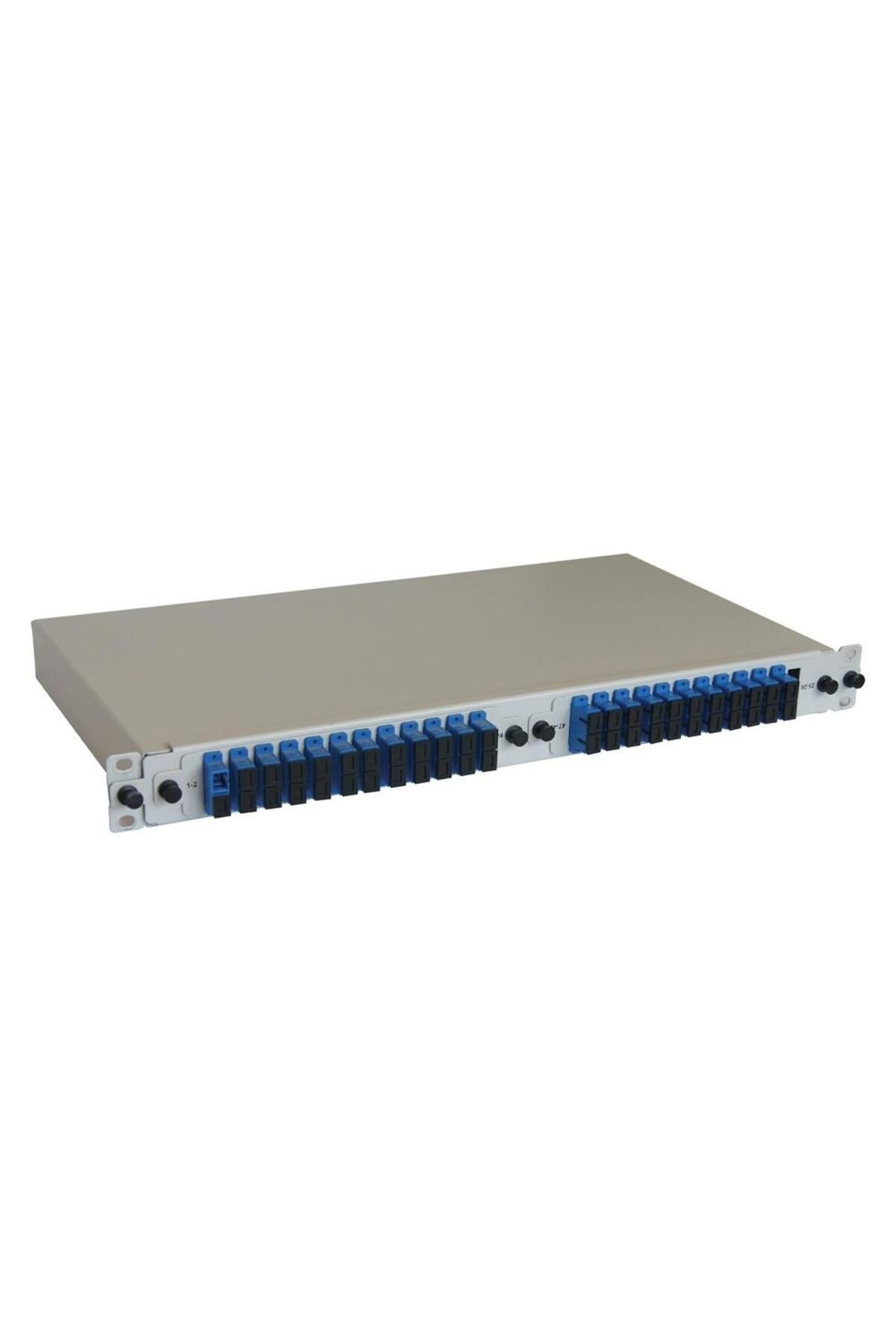 CANOVATE 1u 19” Mekanik Sürgülü Patchpanel Sc Dublex (ADAPTÖR-PİGTAİL-KASET YOK) 48 Kapasite